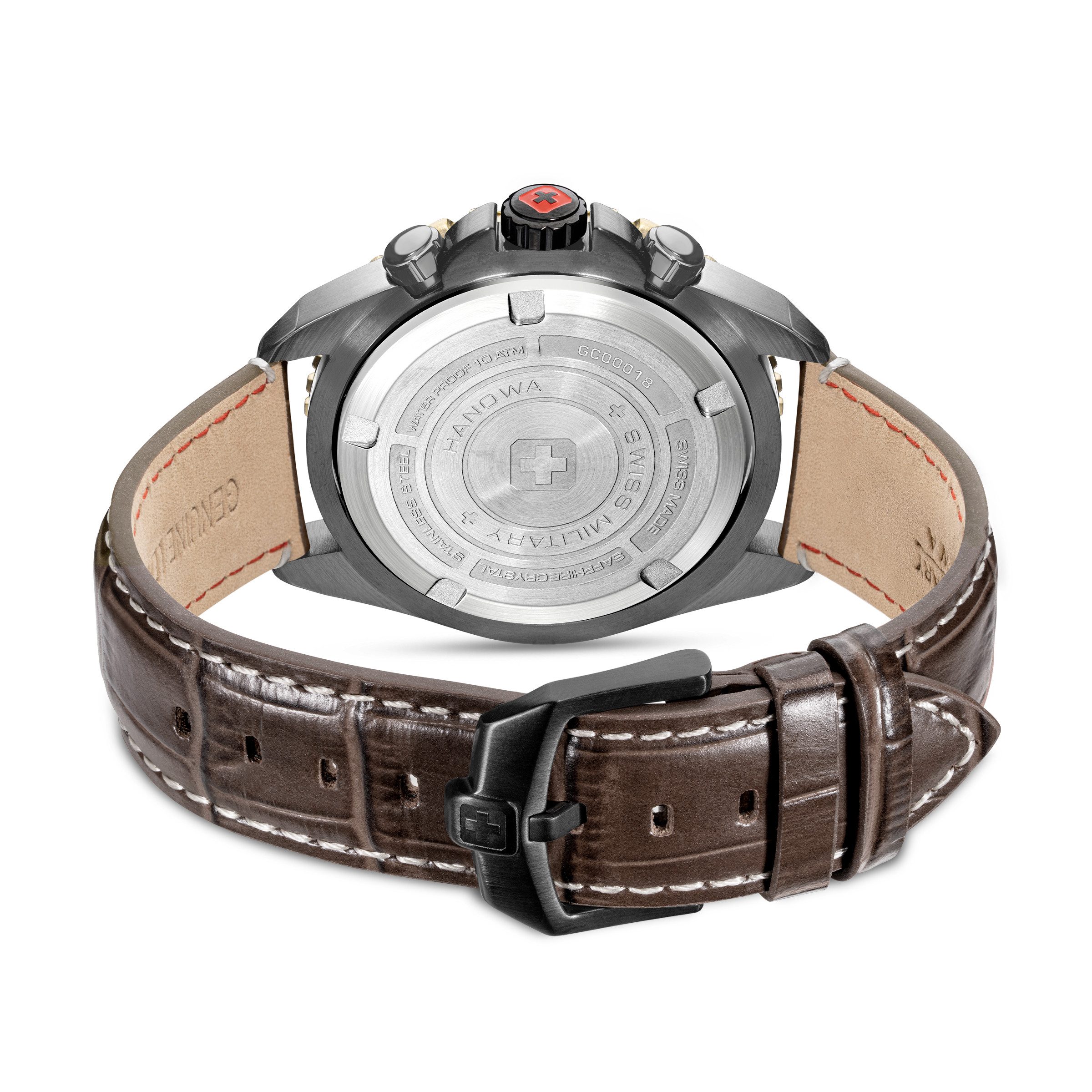 Swiss Military Hanowa Quarzuhr Quarzuhr Herrenuhr 45 Quarz Herren