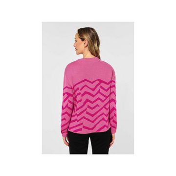 STREET ONE Sweatshirt pink regular fit (1-tlg)