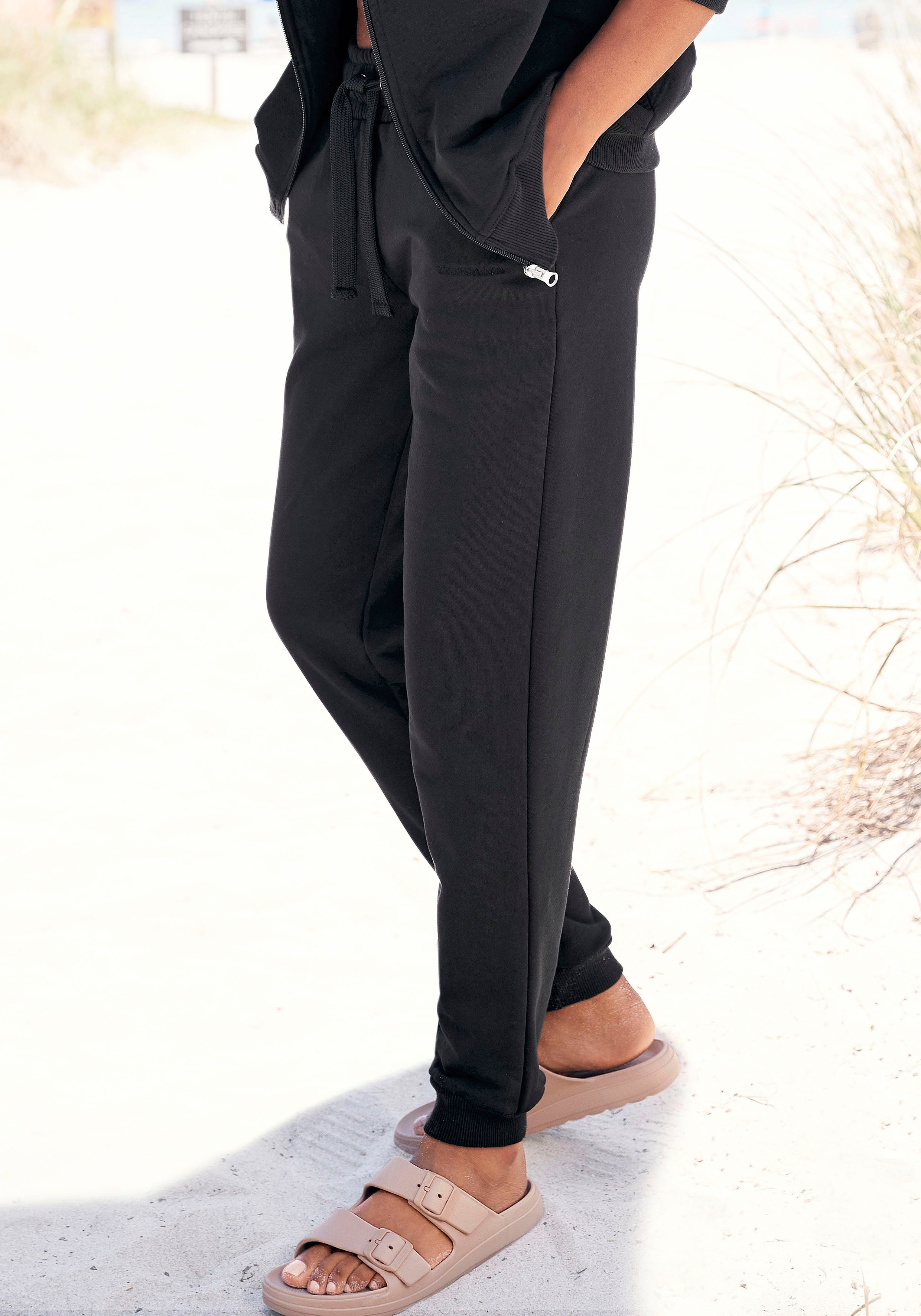 LASCANA Sweathose -Relaxhose aus organischer Baumwolle, Loungewear