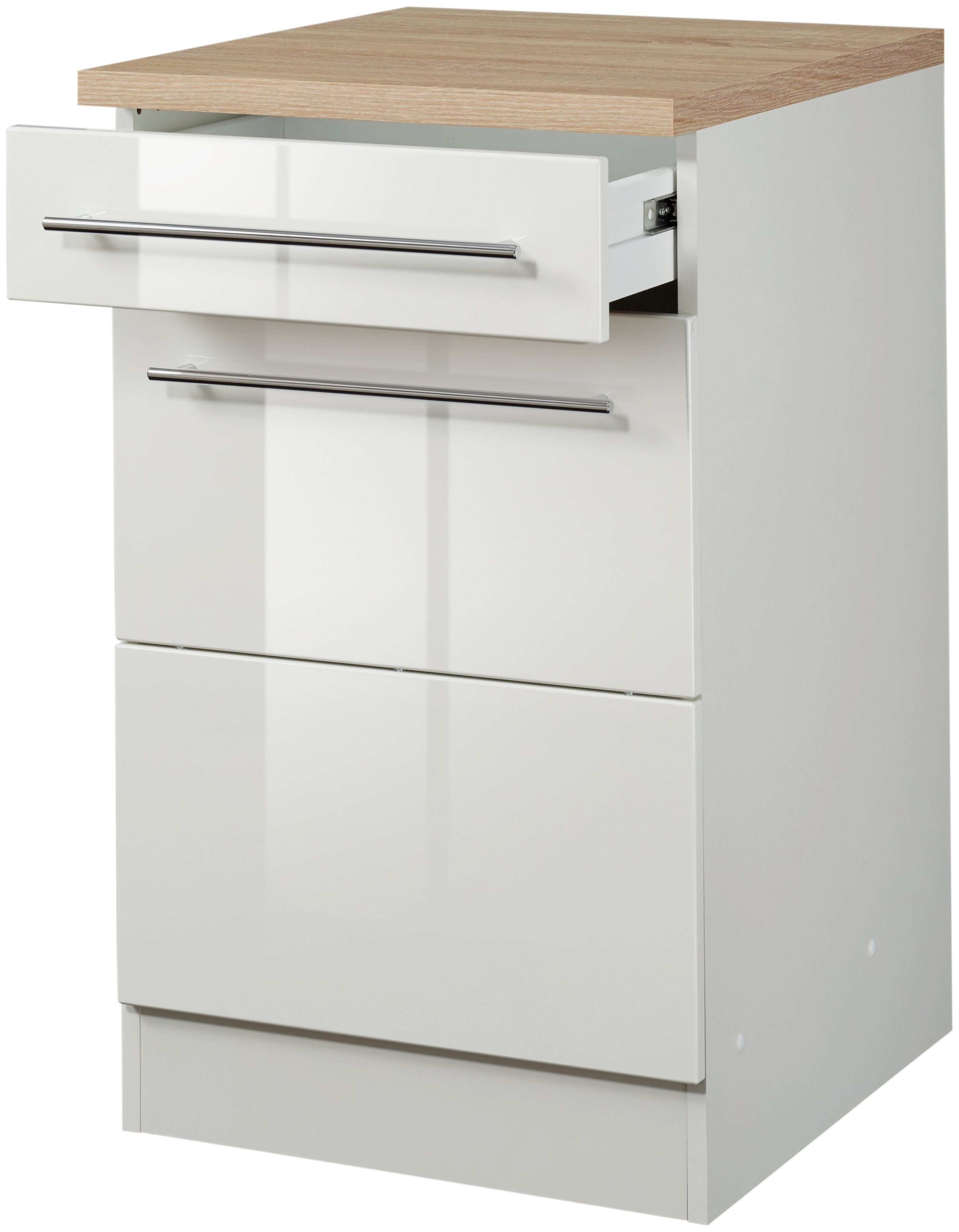KOCHSTATION Unterschrank "KS-Wien", Breite 50 cm, mit 1 Tür und 1 Schubkast günstig online kaufen