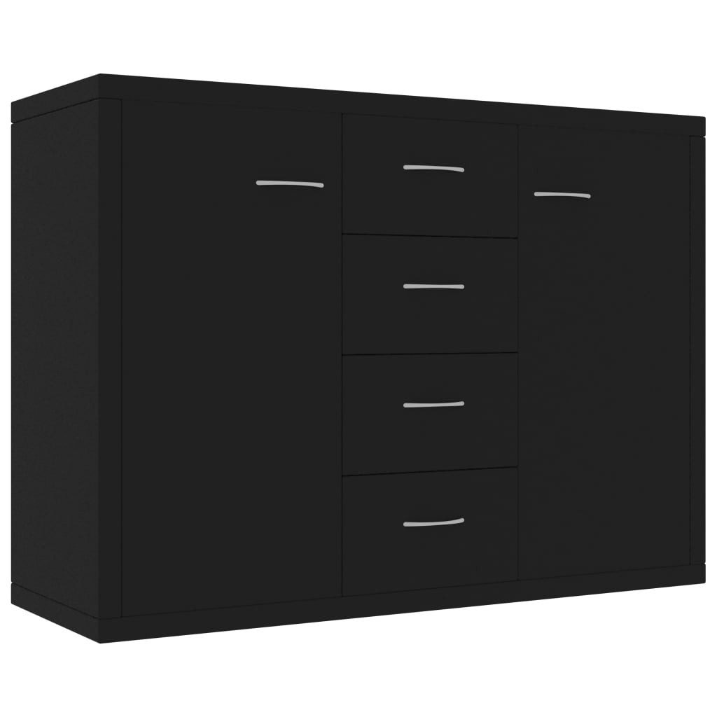 DOTMALL Seitenschrank Sideboard Schwarz 88x30x65 cm günstig online kaufen