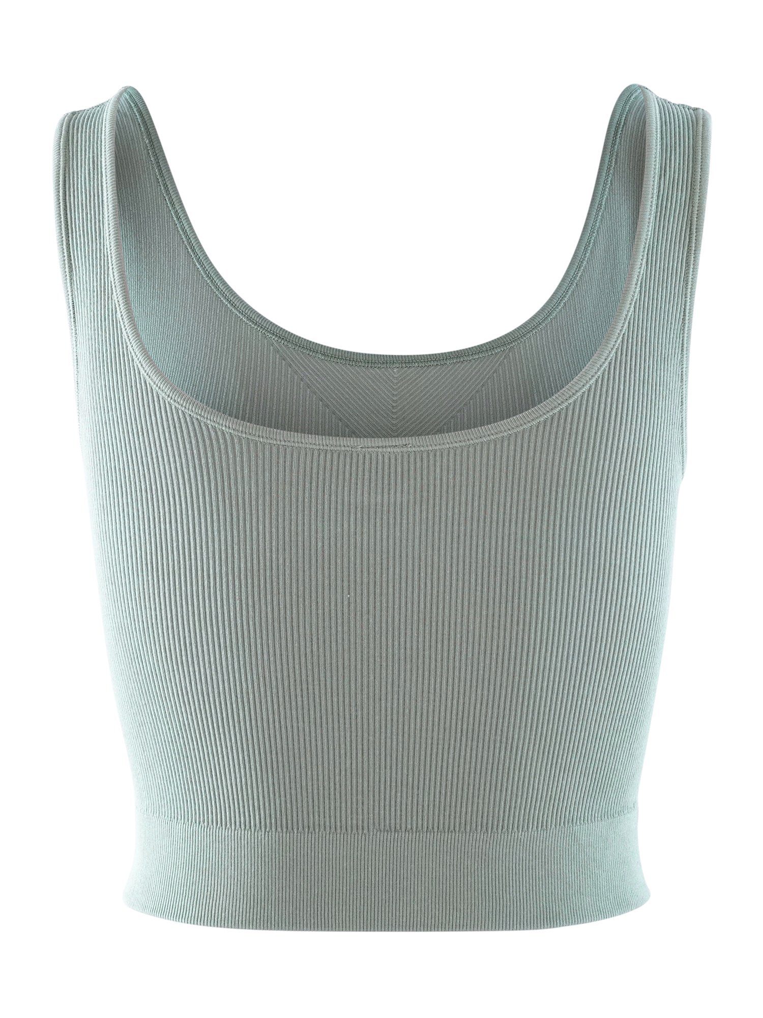 adidas Sportswear Crop-Top oliv Stretch Ripp