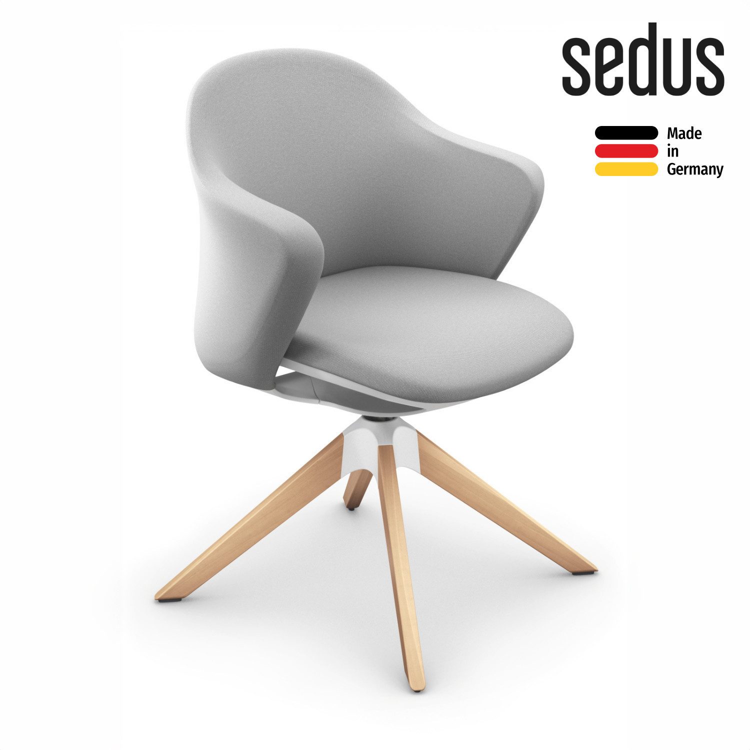 sedus Bürostuhl se:flair (Made in Germany, 5 Jahre Garantie), ergonomischer Bürostuhl mit integrierter Lordosenstütze