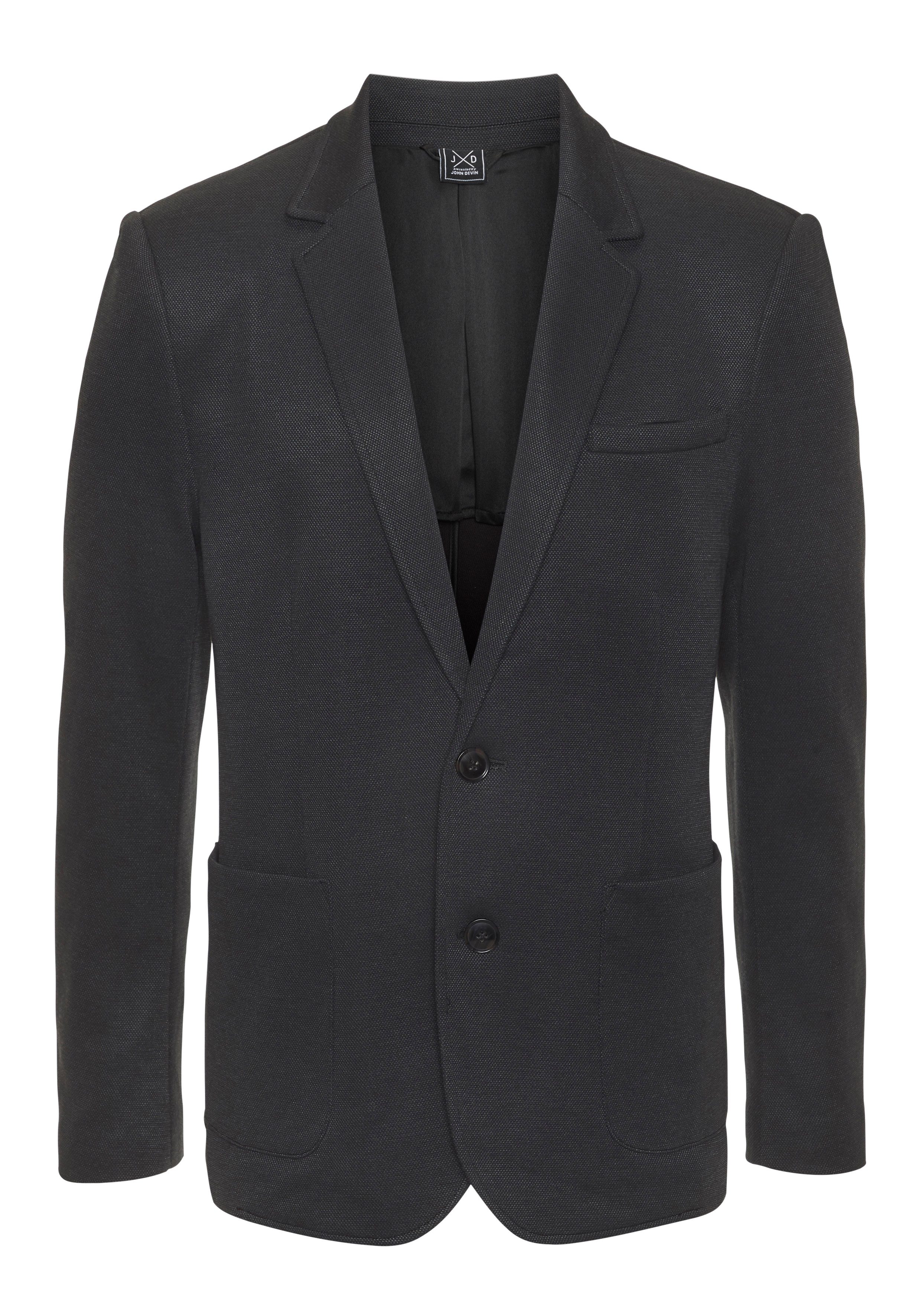 John Devin Sakko aus elastischer Jersey Pikee-Qualität lässiges Stretchsakko mit dezentem Muster. € 89,99