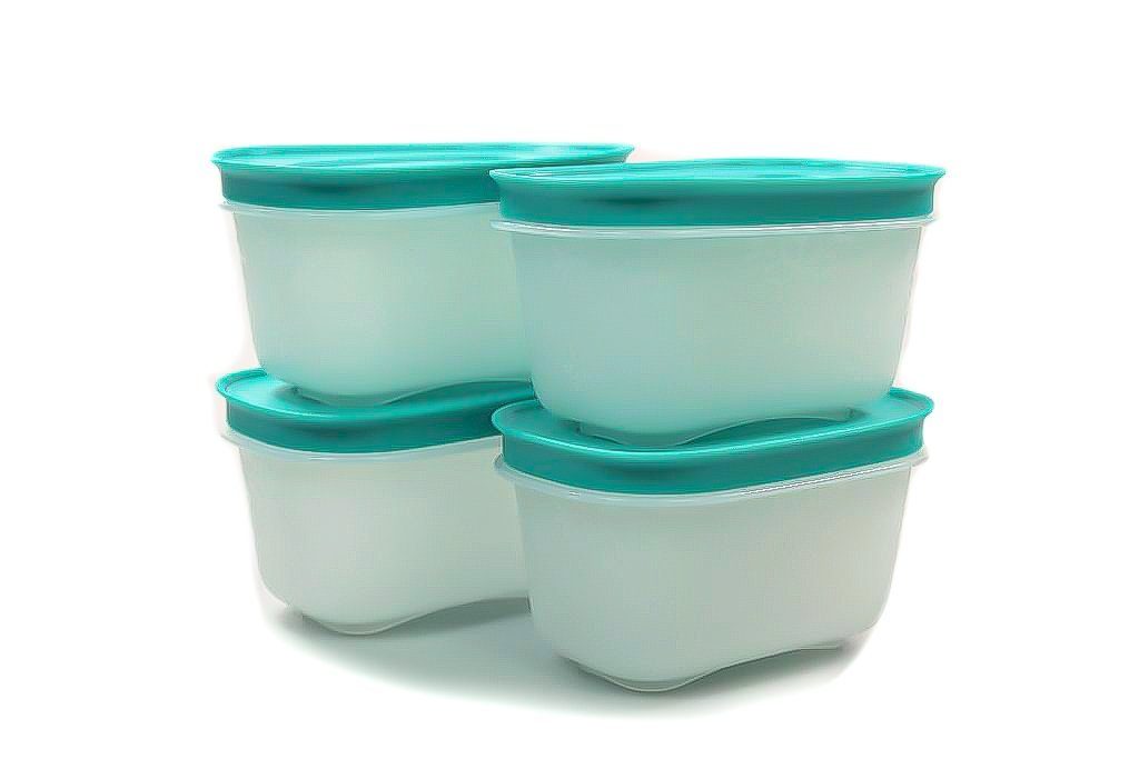 Tupperware Frischhaltedose »Eis-Kristall170 ml (4) weiß/minze + SPÜLTUCH«  online kaufen | OTTO