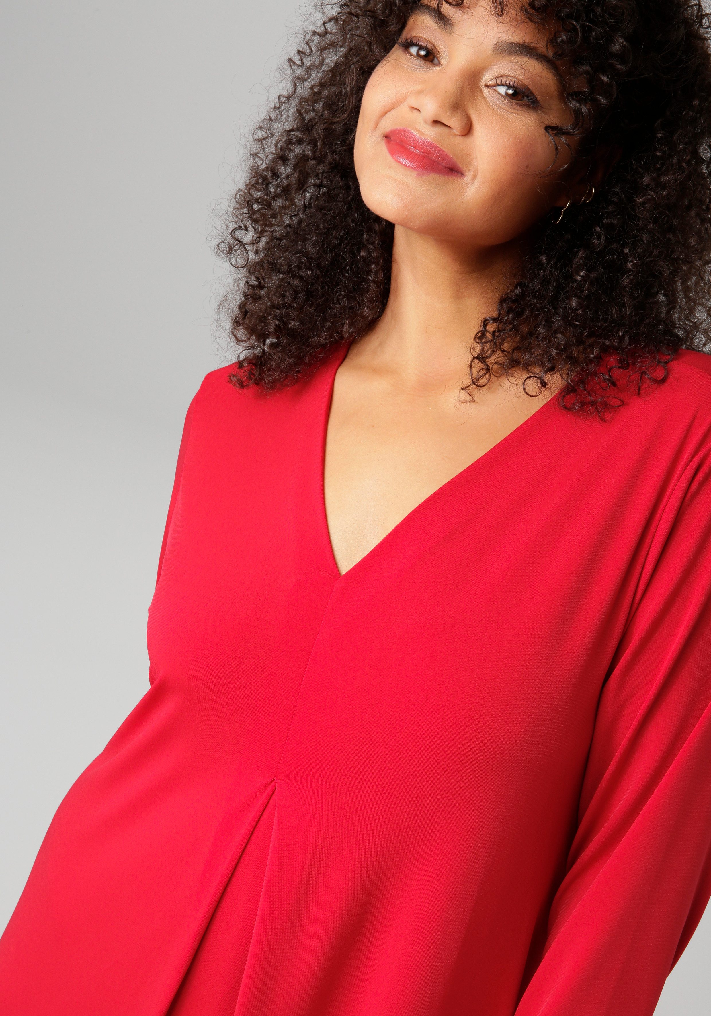 Aniston PLUS Maxikleid mit raffinieren Seitenschlitzen