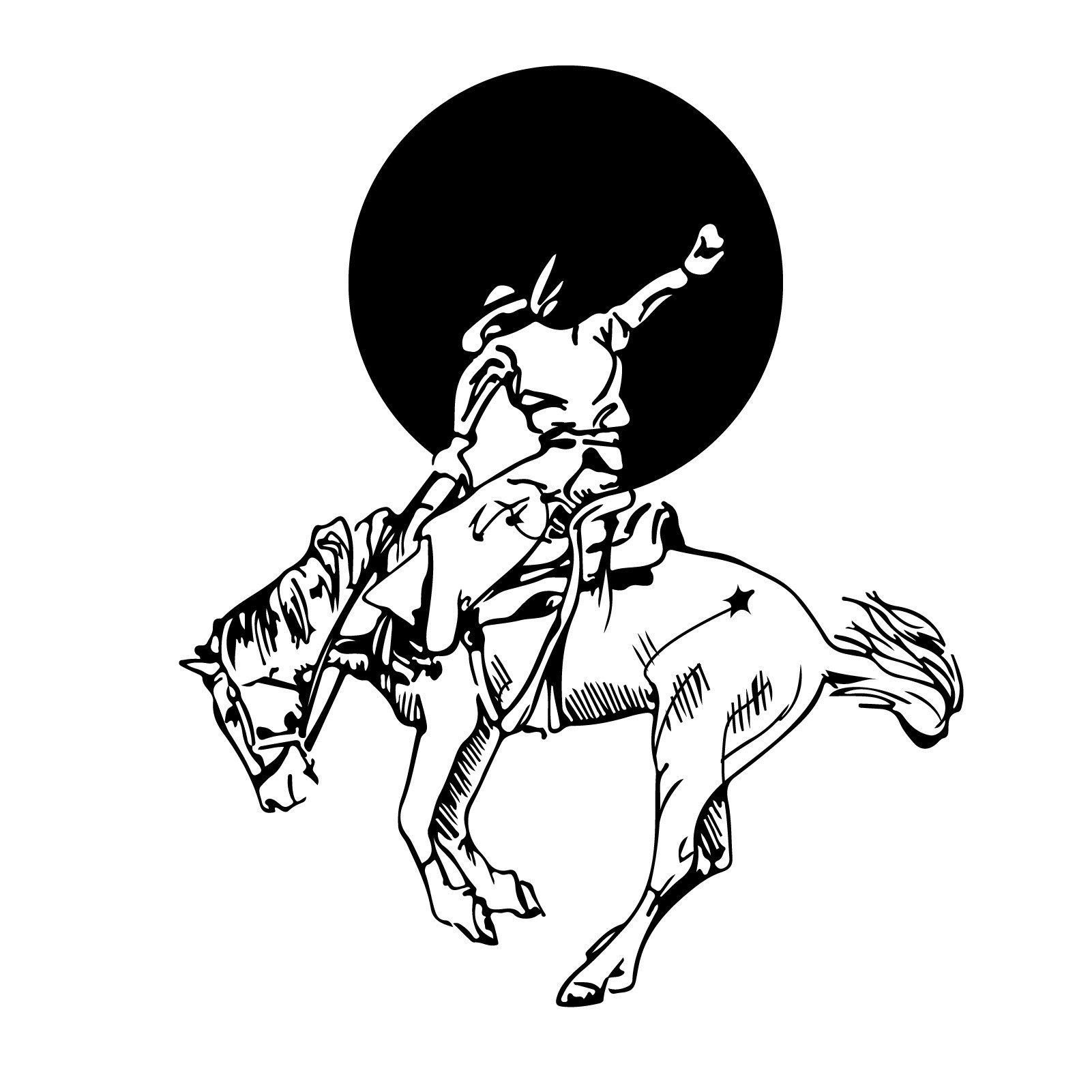 Wanddekoobjekt Cowboys Metall Wanddekor, Abstrakt Minimalistisch, Metall