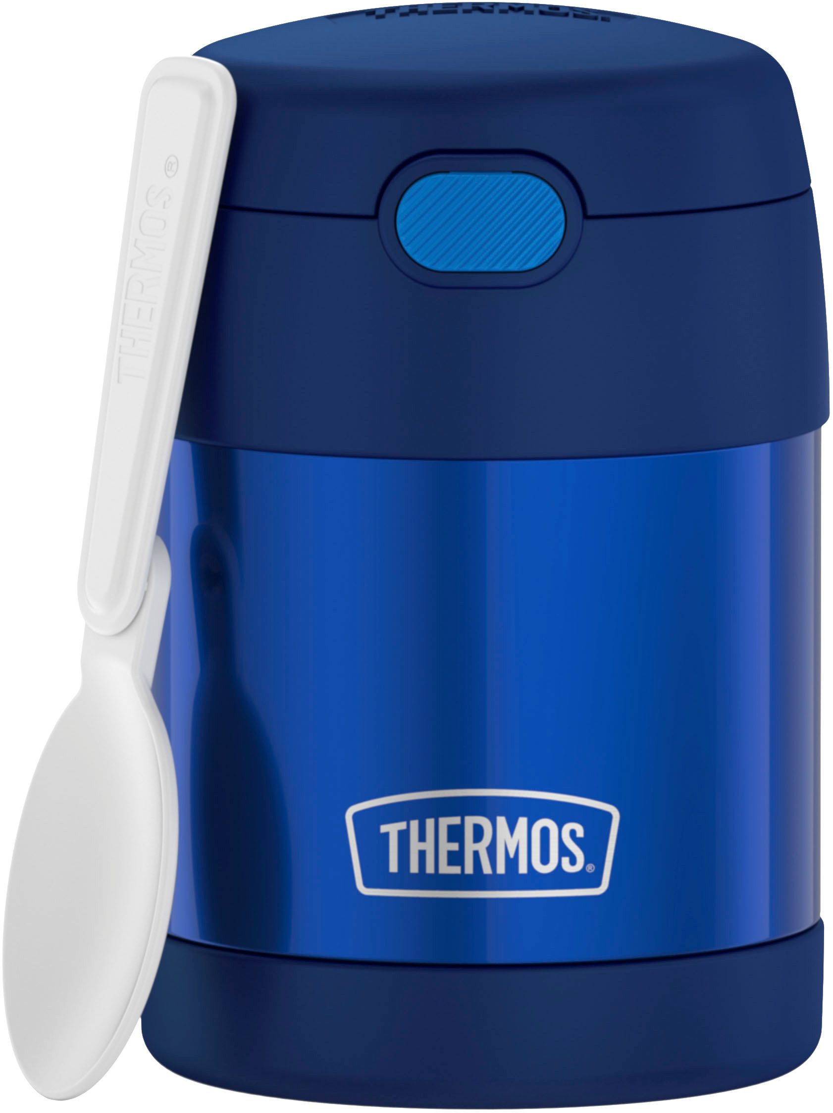 THERMOS Thermobehälter FUNTAINER FOOD JAR, Thermobehälter für Essen, spülmaschinenfest, Edelstahl, Kunststoff, Silikon, (1-tlg), 0,3l, 5h heiß & 7h kalt, dicht & auslaufsicher, mit klappbarem Löffel
