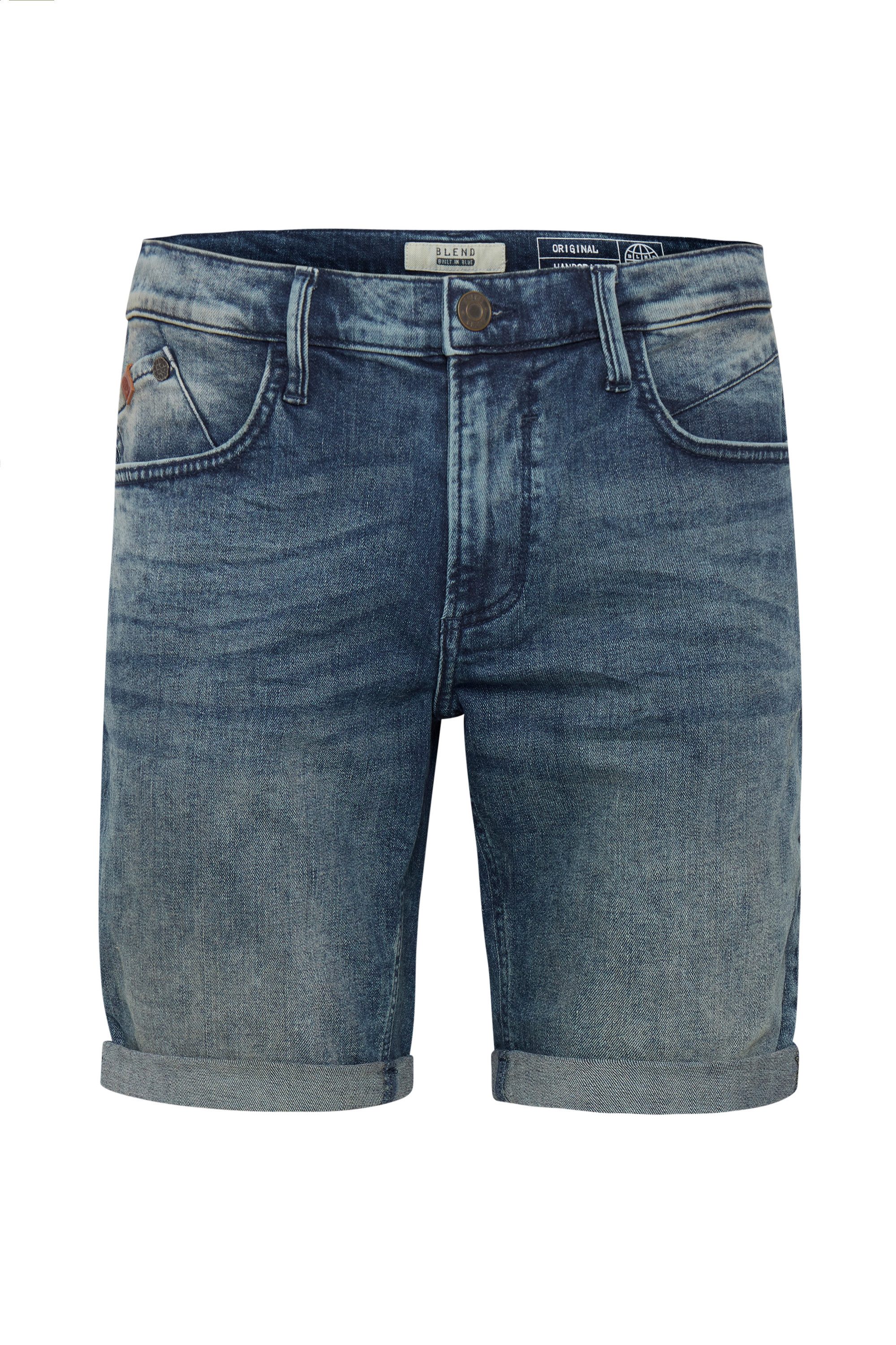 Blend Jeansshorts BHGrilitsch Stilvolle 5-Pocket-Jeansshorts mit leichten Destroyed-Effekten – Bild 2 von 5