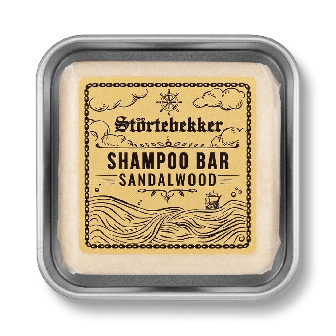 Störtebekker Festes Haarshampoo im Set mit Seifendose - Handgefertigt in Holland, Der perfekte Platz für Dein Festes Shampoo
