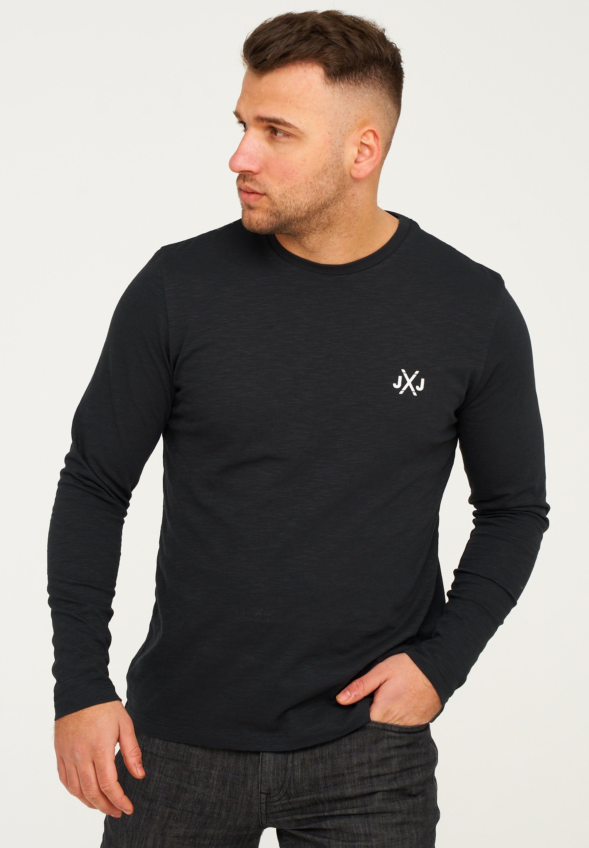 Jack & Jones Langarmshirt JCORISE INFINITY TEE LS CREW NECK Herren Langarms günstig online kaufen