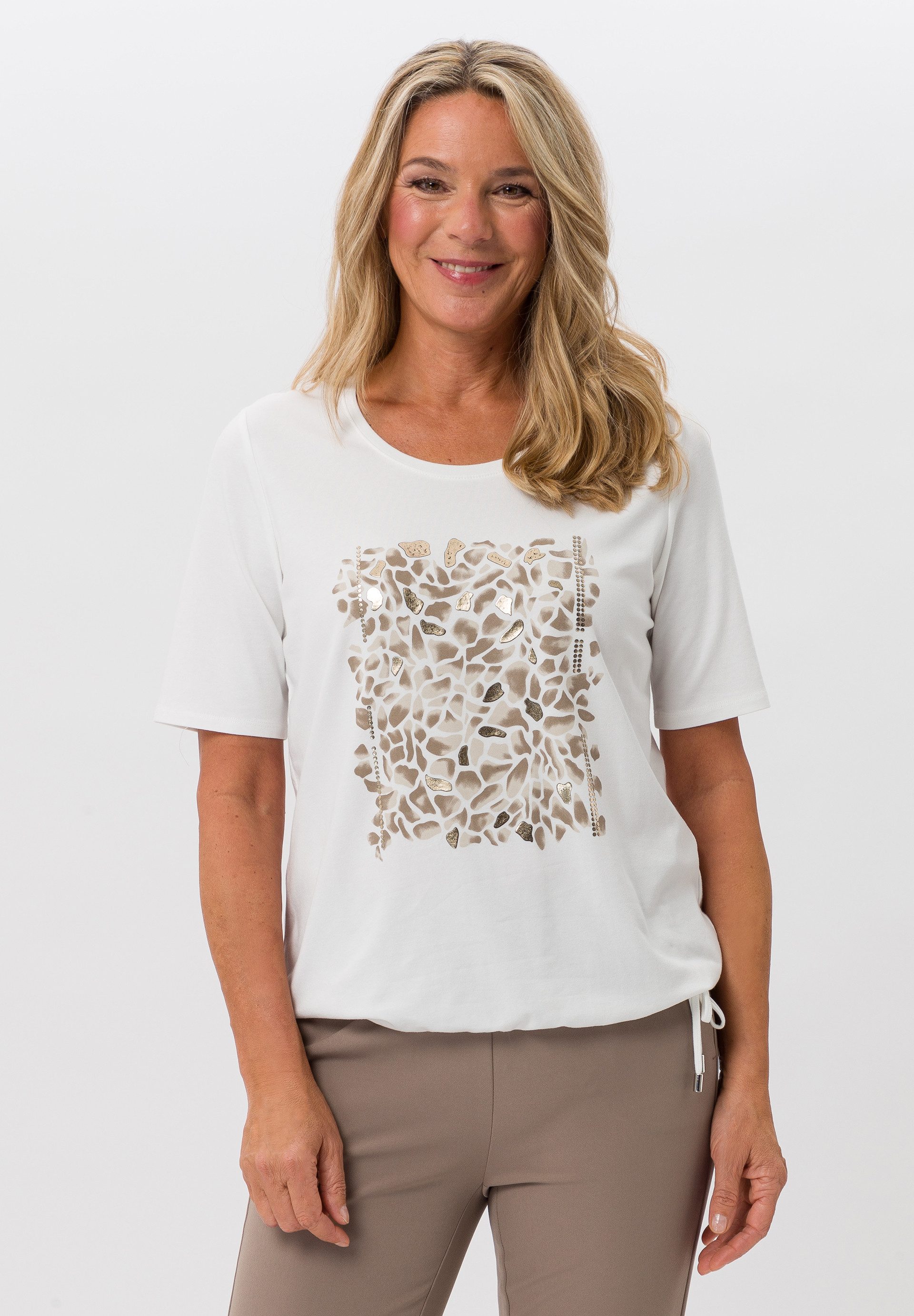 FRANK WALDER Kurzarmshirt mit Motivprint günstig online kaufen