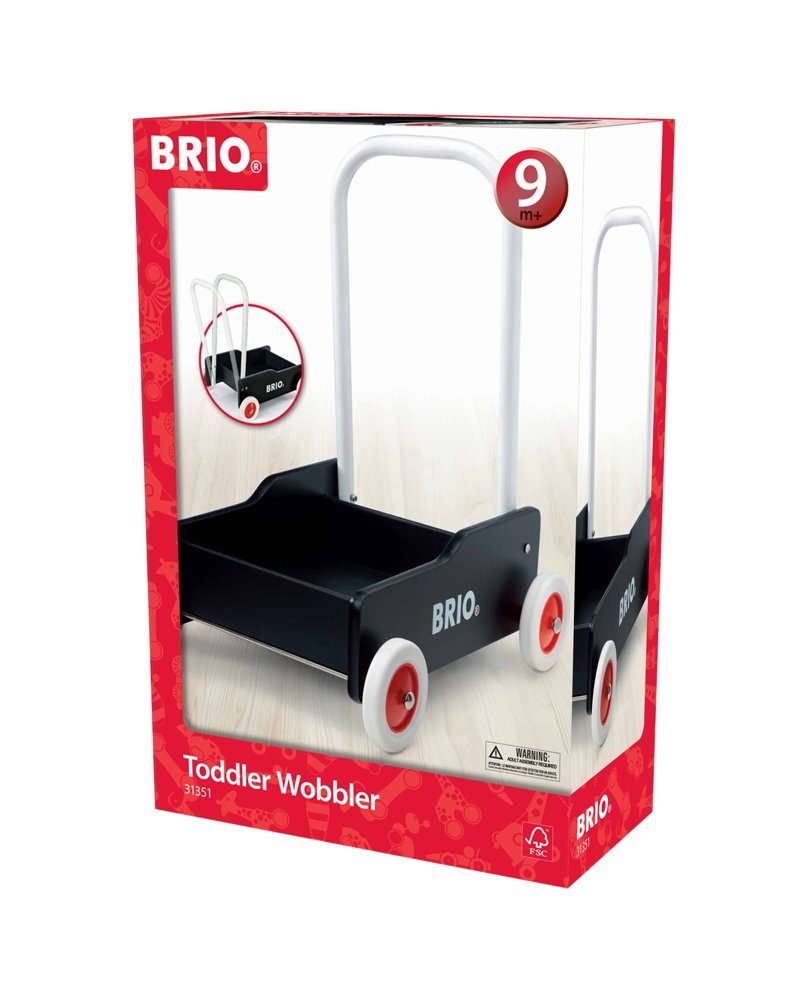 BRIO® Lauflernwagen Brio Babywelt Holz Lauflernwagen schwarz 31351