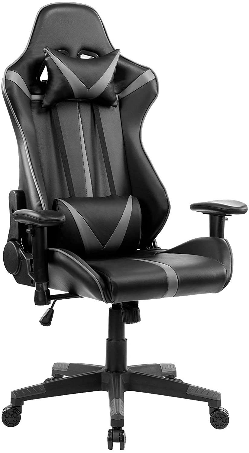 Woltu Gaming-Stuhl (1 St), mit Armlehne Kopfstütze Lendenkissen