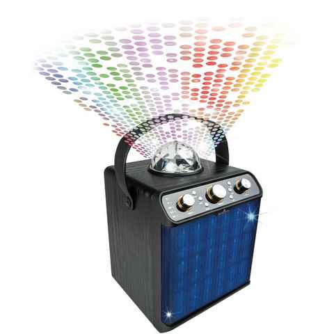 Schwaiger 661675 Party-Lautsprecher (Bluetooth, 300 W, mit Discokugel)
