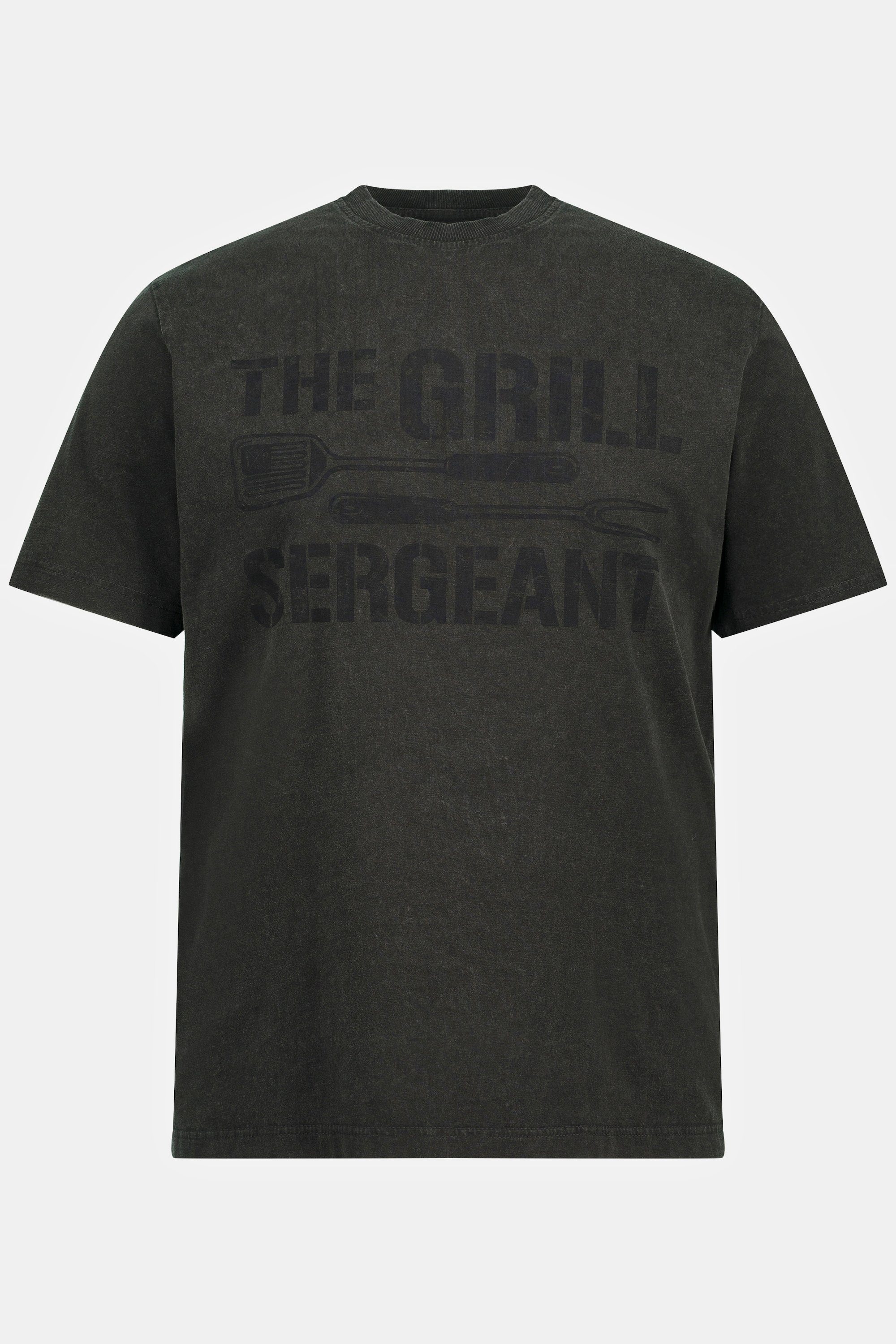 XL dyed 8 Grill T-Shirt Halbarm Sergeant JP1880 bis oil T-Shirt anthrazit