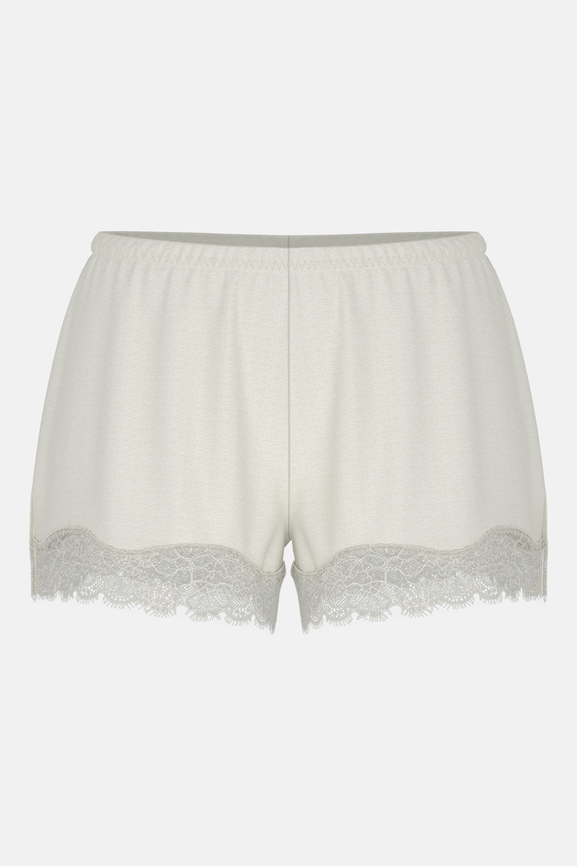 Schlafhose Mey Shorts Serie Pure Shine Lace Uni Shorts