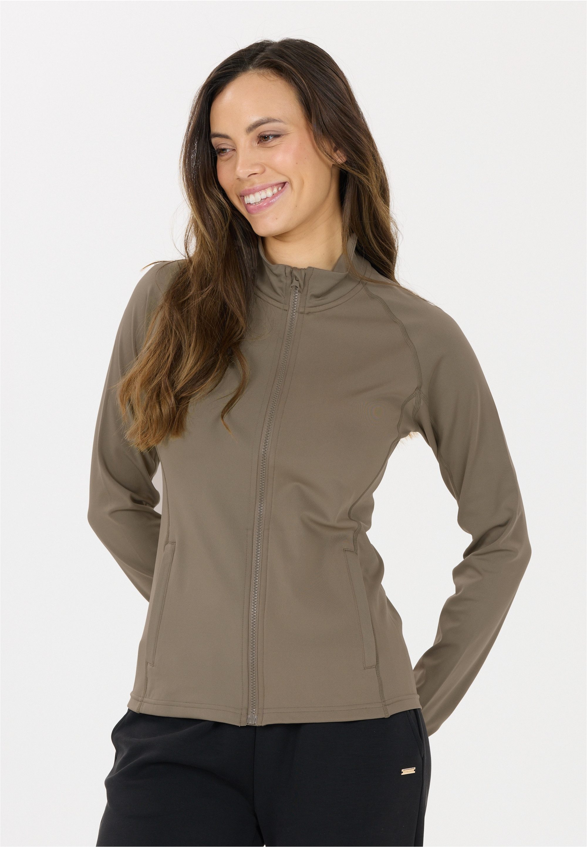 ATHLECIA Outdoorjacke Krosa mit Vollreißverschluss und Flatlock-Nähten günstig online kaufen