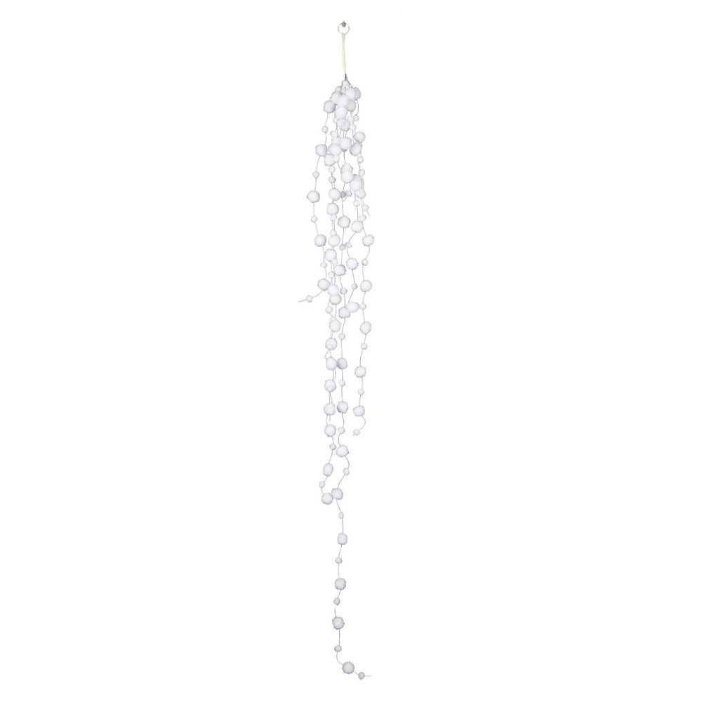 MICA Adventskranz Dekohänger - Schneebälle - ca. 120 cm