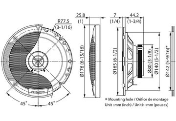 DSX Kenwood passend für Skoda Octavia IV Bj 20-22 Laut Auto-Lautsprecher (30 W)