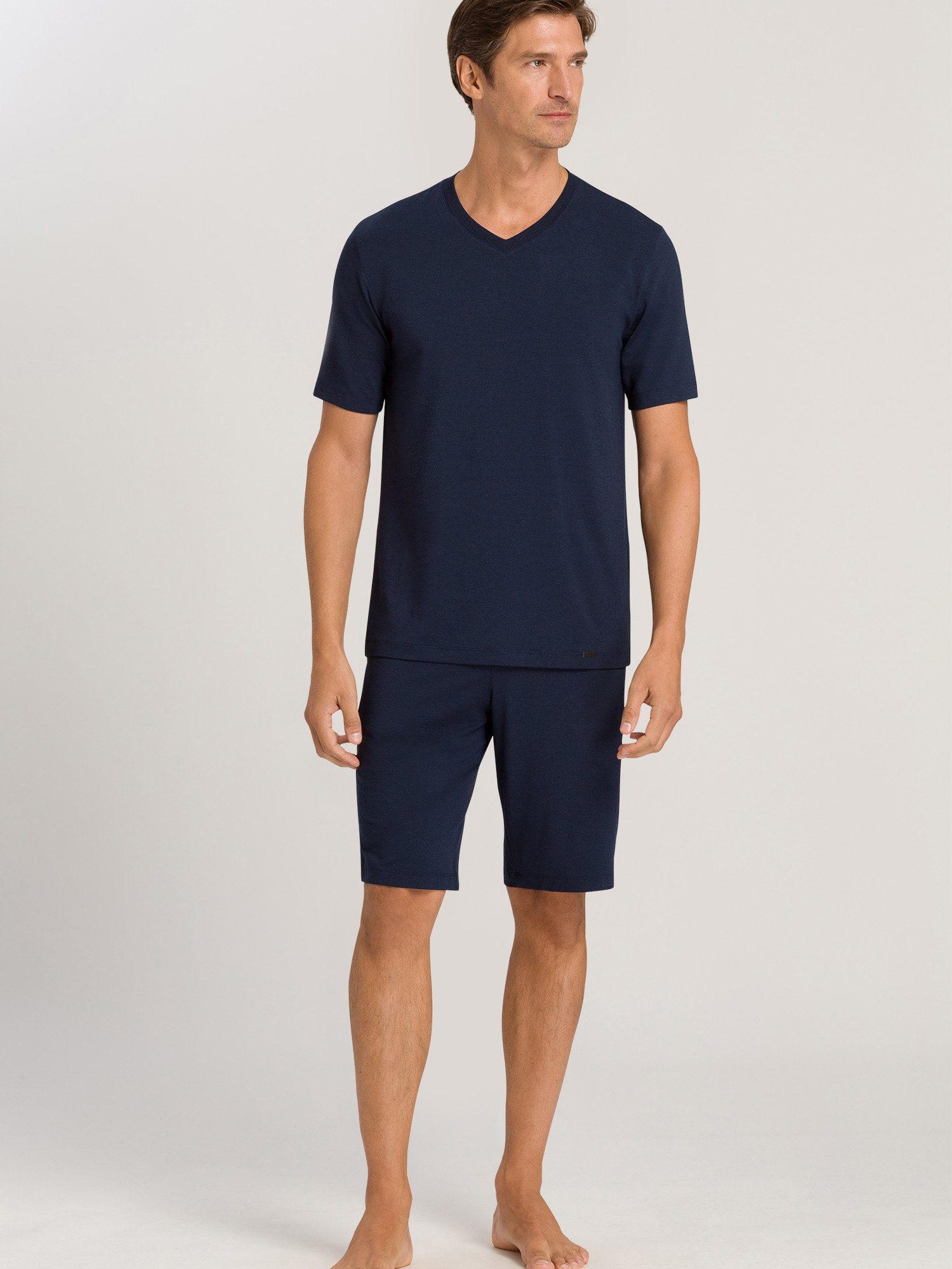 Hanro navy Casuals V-Shirt deep