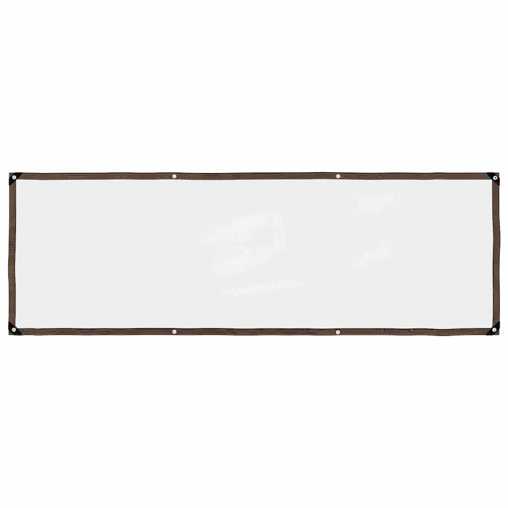 vidaXL Schutzplane Transparente Plane mit Ösen 1x3 m Polyethylen (1-St)