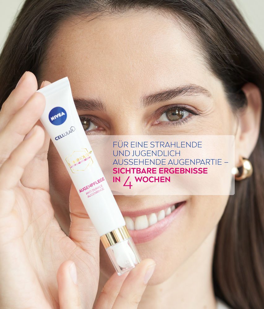 Nivea Augencreme LUMINOUS630 ANTI-PIGMENTFLECKEN AUGENPFLEGE, Anti-Aging, ideal, um Ihre Augen heller und jünger wirken zu lassen
