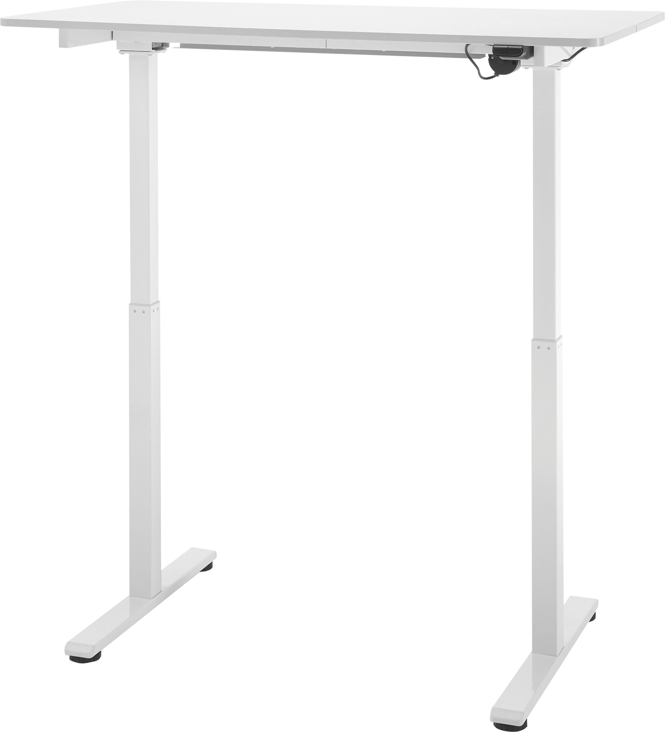 Schreibtisch Weiß furniture MCA Weiß cm, Nakuru, 120 | höhenverstellbar cm von 72-122 | Breite Weiß elektrisch