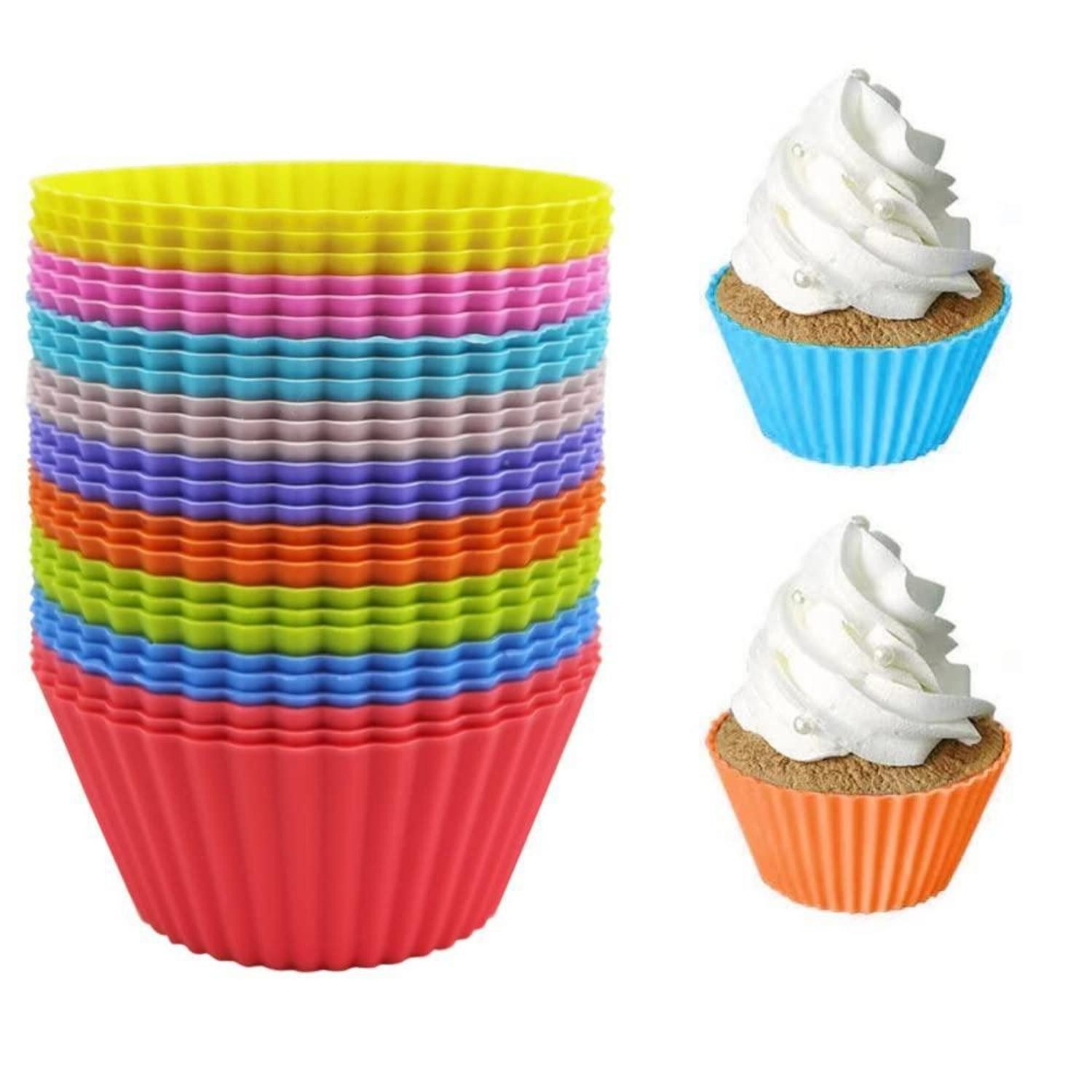 LuxusKollektion Muffinform Cupcake Formen Silikon 27-teilig, (27-tlg)