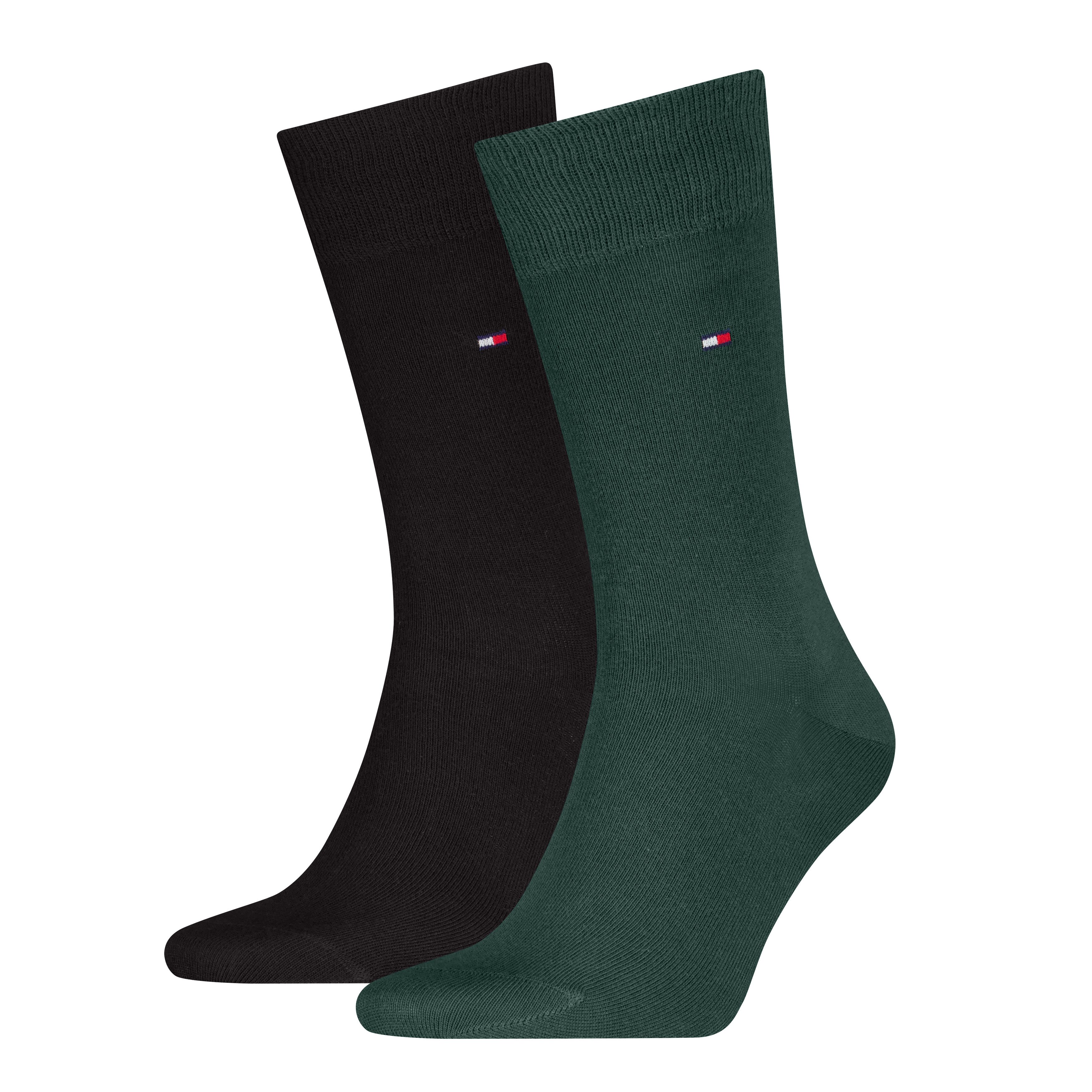 Tommy Hilfiger Socken TH MEN SOCK CLASSIC 2P (2 Paar) Mit eingestricktem Flag-Logo