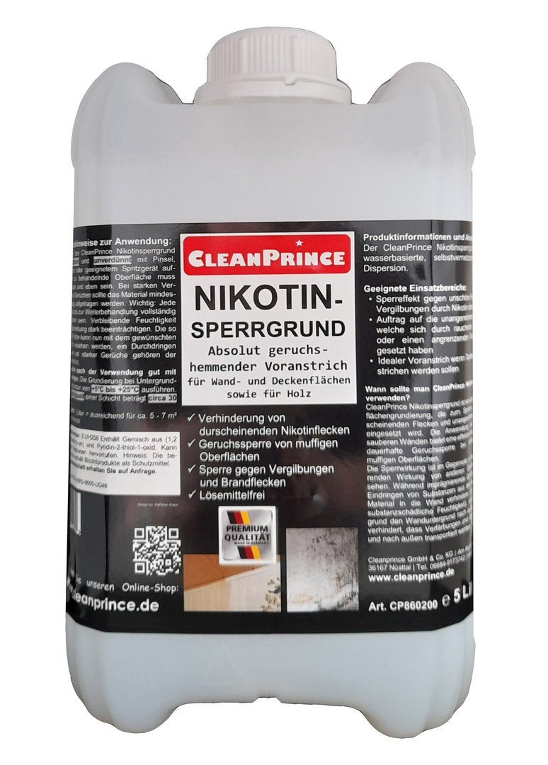 CleanPrince Nikotinsperre Nikotin-Sperrgrund Sperrgrundierung