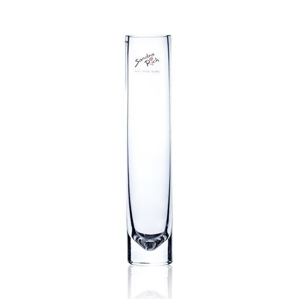 Sandra Rich Dekovase Glasvase "Solifleur" Ø 4 x 22cm, Hohe Blumenvase aus Glas