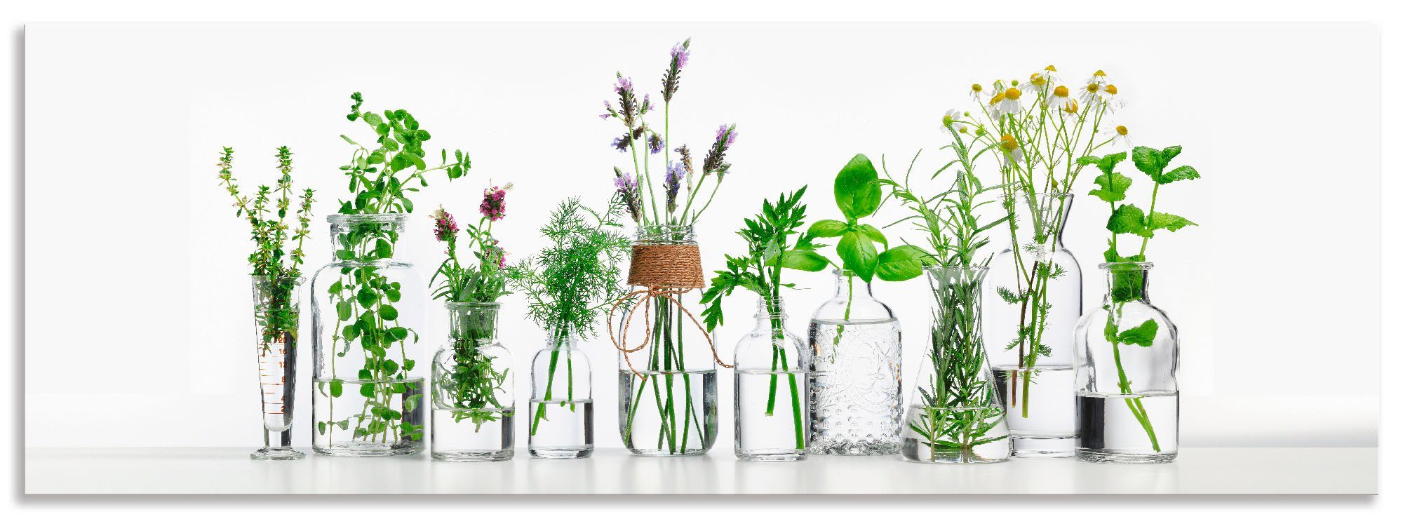Artland Küchenrückwand "Öle mit Kräutern", (1 tlg.), Alu Spritzschutz mit K günstig online kaufen