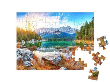 puzzleYOU Puzzle Eibsee im Herbst, 48 Puzzleteile, puzzleYOU-Kollektionen Landschaft