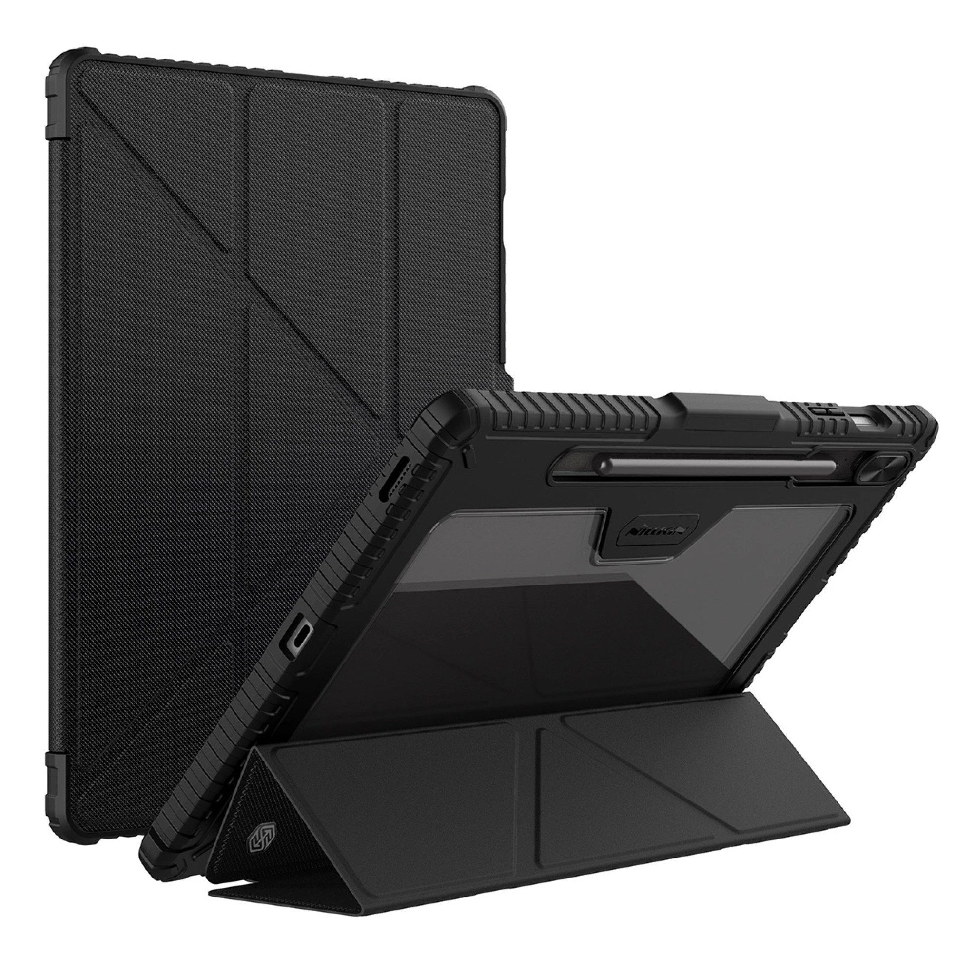 Nilkin Tablet-Hülle Leather Case Pro Hülle kompatibel mit Samsung Galaxy Tab S9 – Schwarz