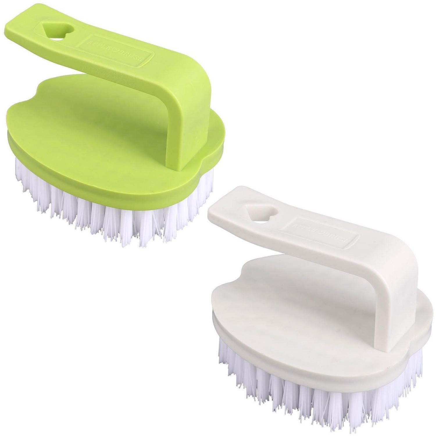 LuxusKollektion Reinigungsbürste Gemüsebürste 2stk PP Weiß & Grün, (2-tlg)