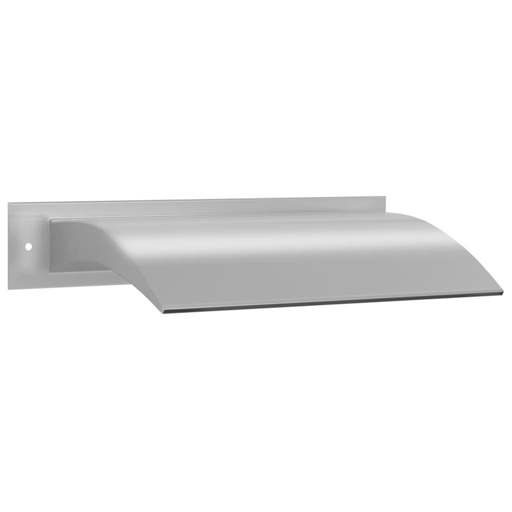 vidaXL Wasserfall Pool-Wasserfall Silbern 45x26x13 cm Edelstahl