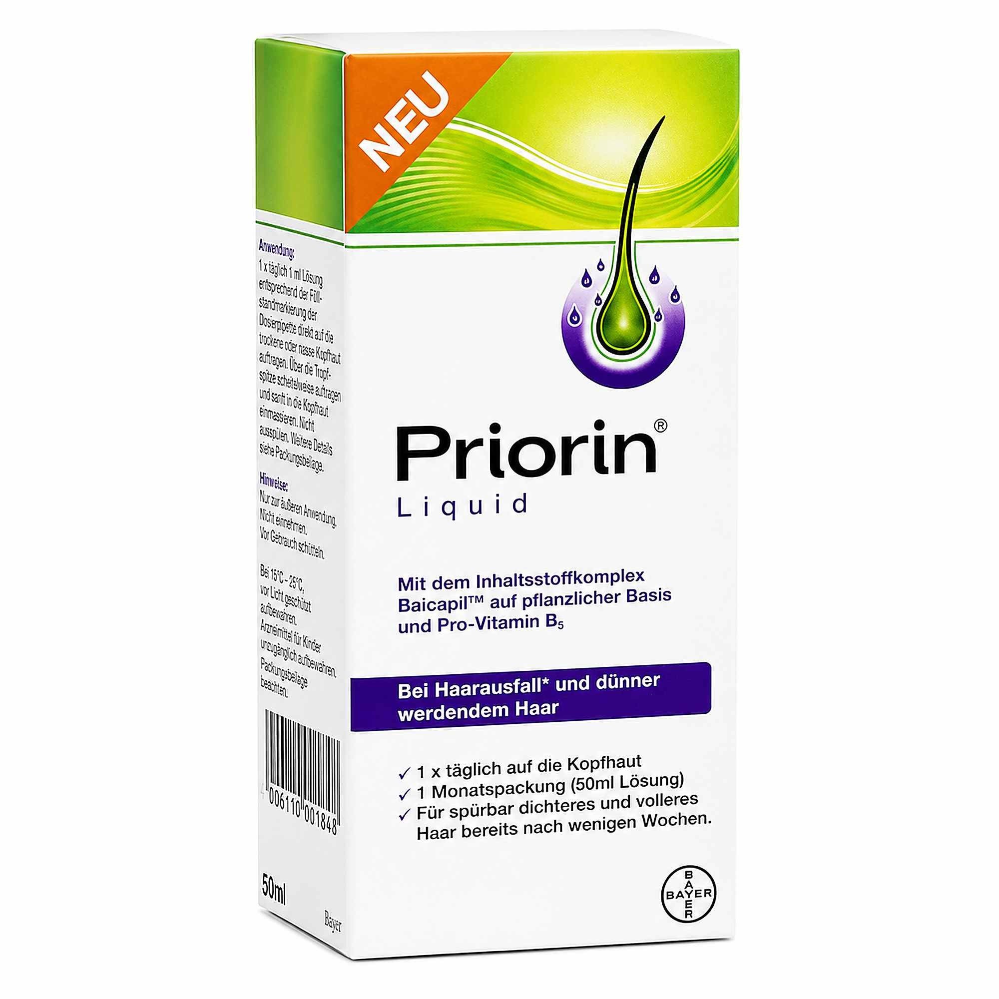 Bayer Vital GmbH Haarfluid PRIORIN Liquid Pumplösung 50ml