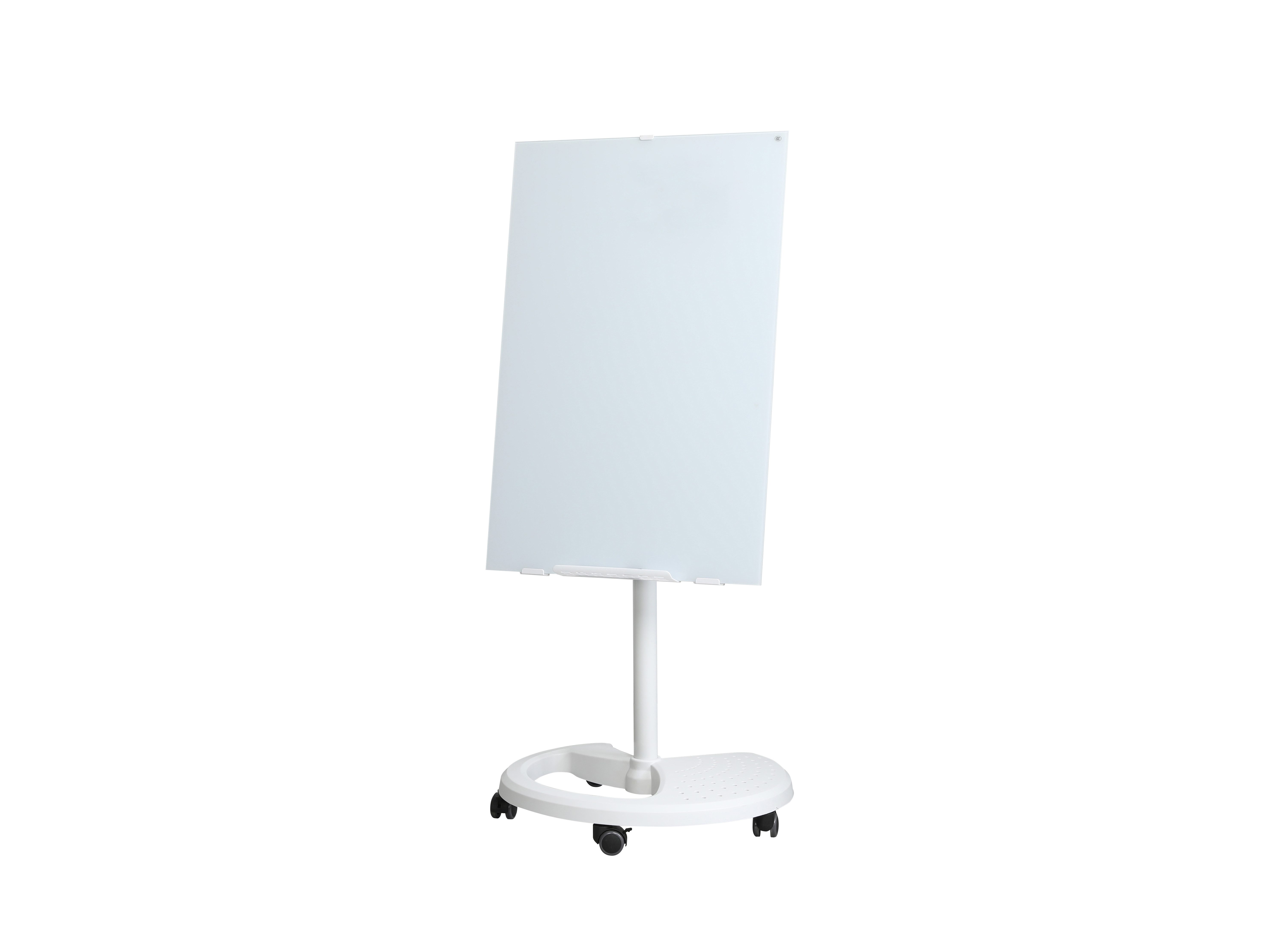 ibettertec Memoboard Magnetisches Mobile Whiteboard aus Glas höhenverstellbar mit Zubehör