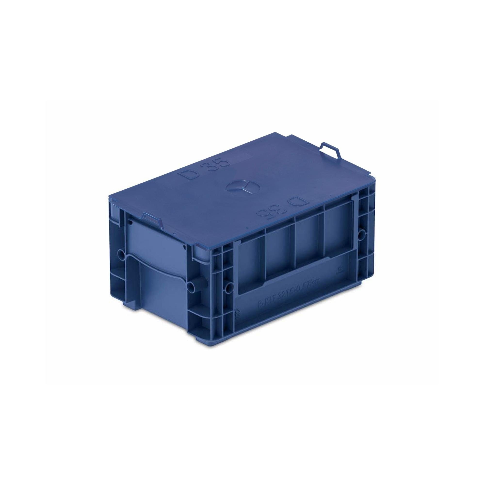 PROREGAL® Aufbewahrungsbox VDA KLT Kleinladungsträger Verbundboden & Auflagendeckel
