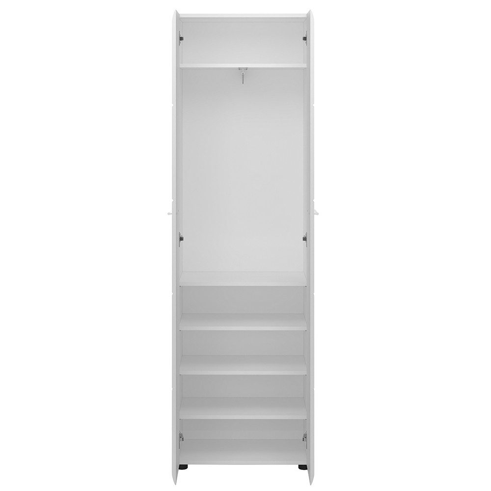Lomadox Garderobenschrank MALABO-129 Hochschrank mit Kleiderstange ausziehb günstig online kaufen