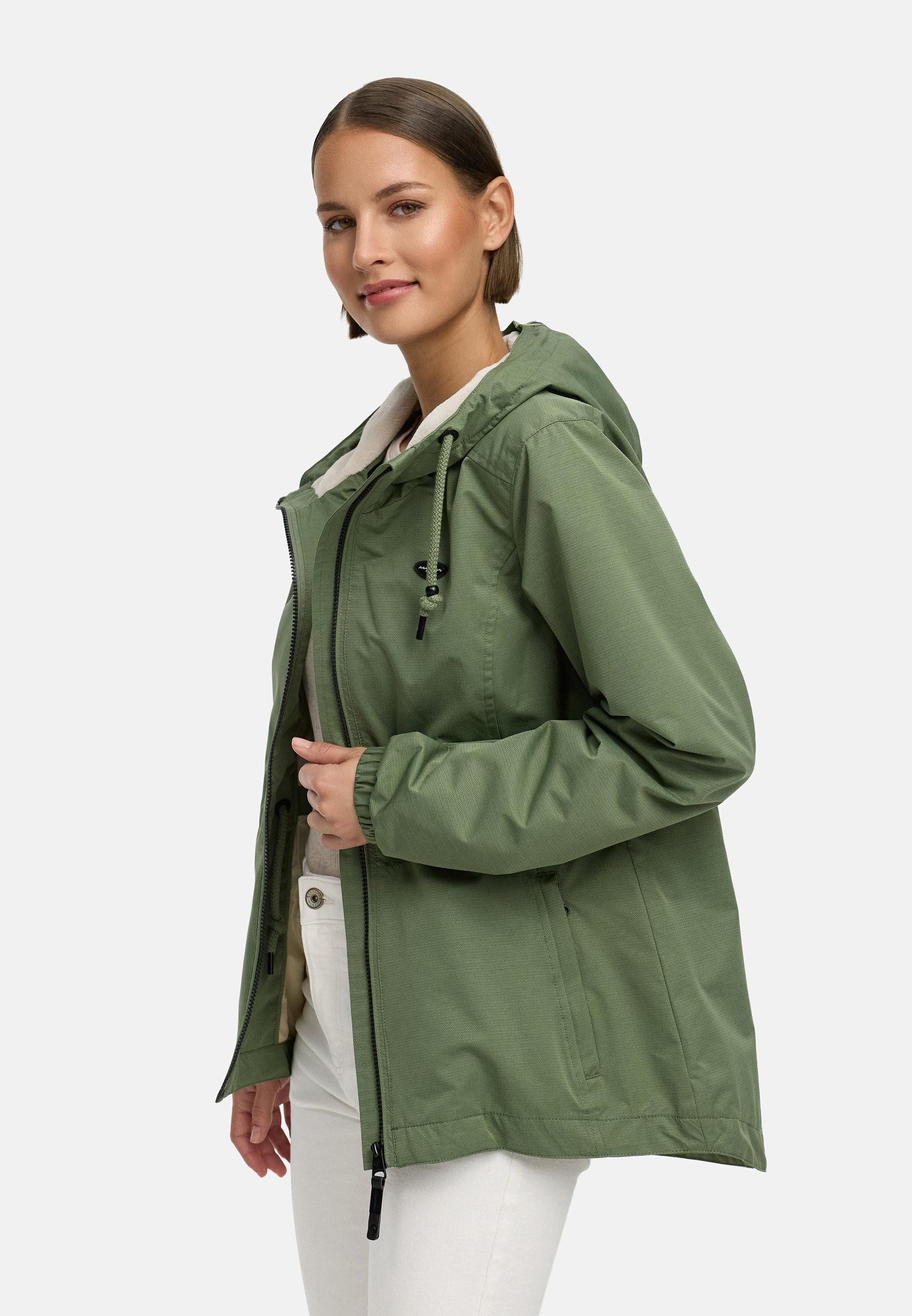 Ragwear Outdoorjacke Dankka Tech Stylische Damen Übergangsjacke aus wasserdichtem Material