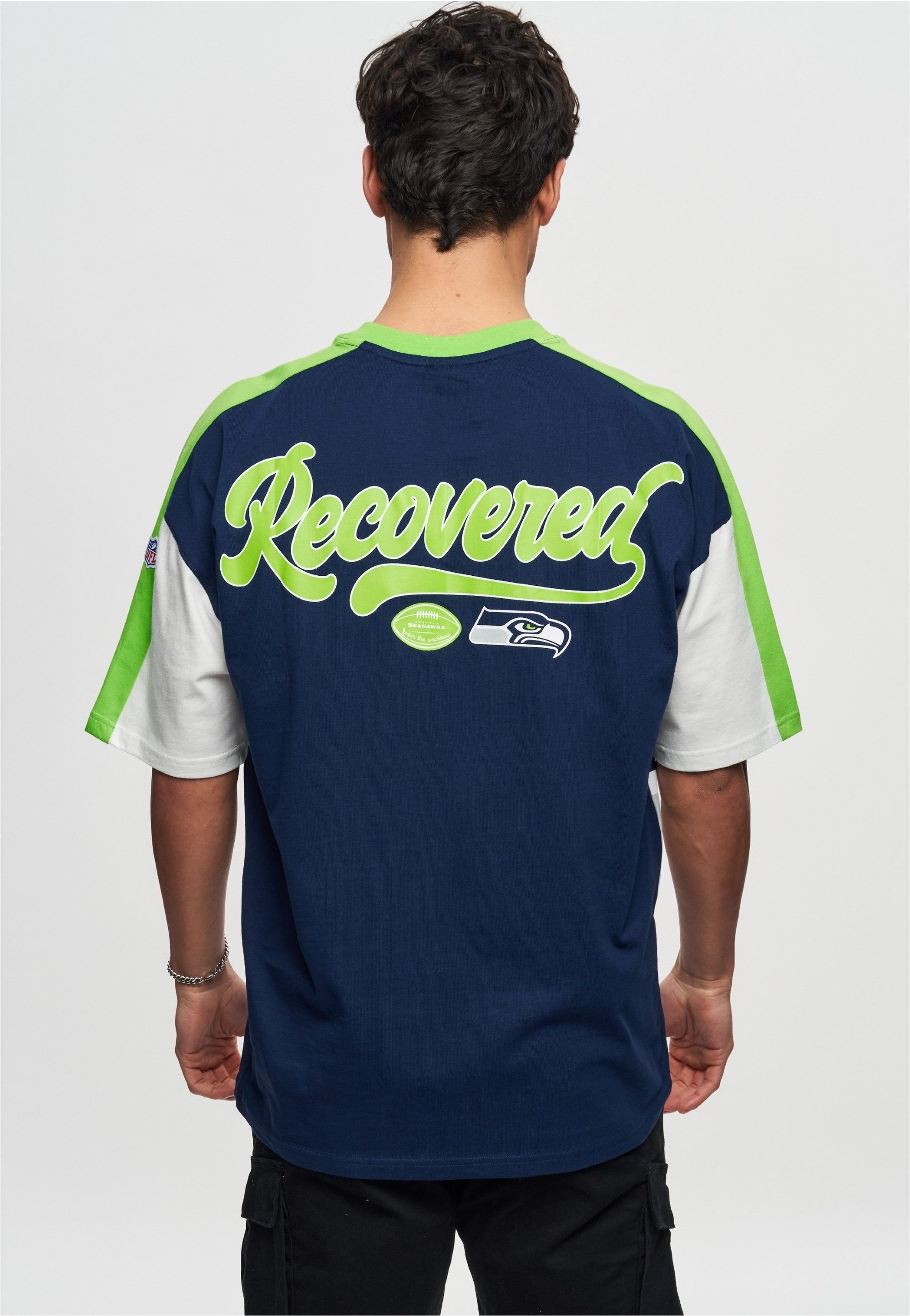 Recovered T-Shirt NFL Seahawks Seattle Cut and Sew Oversized für alle Seattle Seahawks-Fans