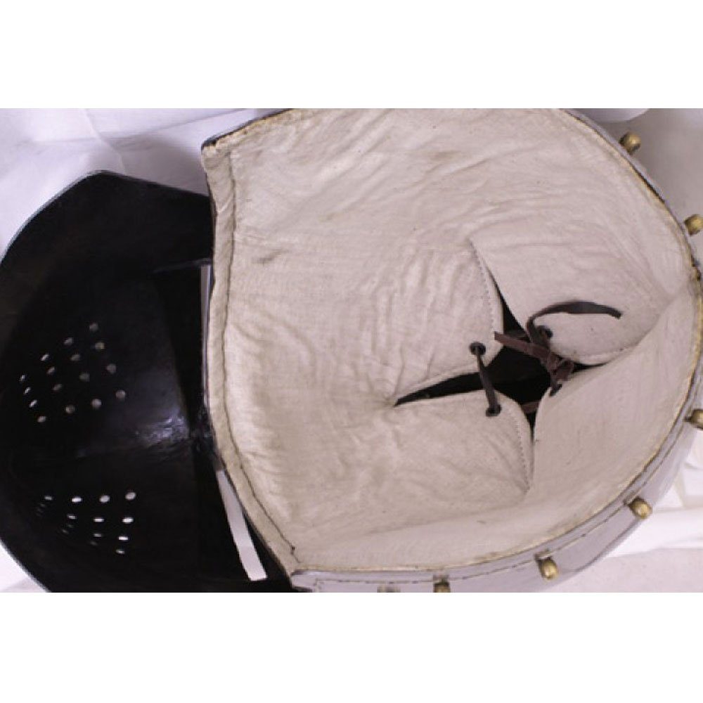 Battle Merchant Ritter-Kostüm Hundsgugel, ca. 1390, 2 mm Stahl - schaukampftauglich