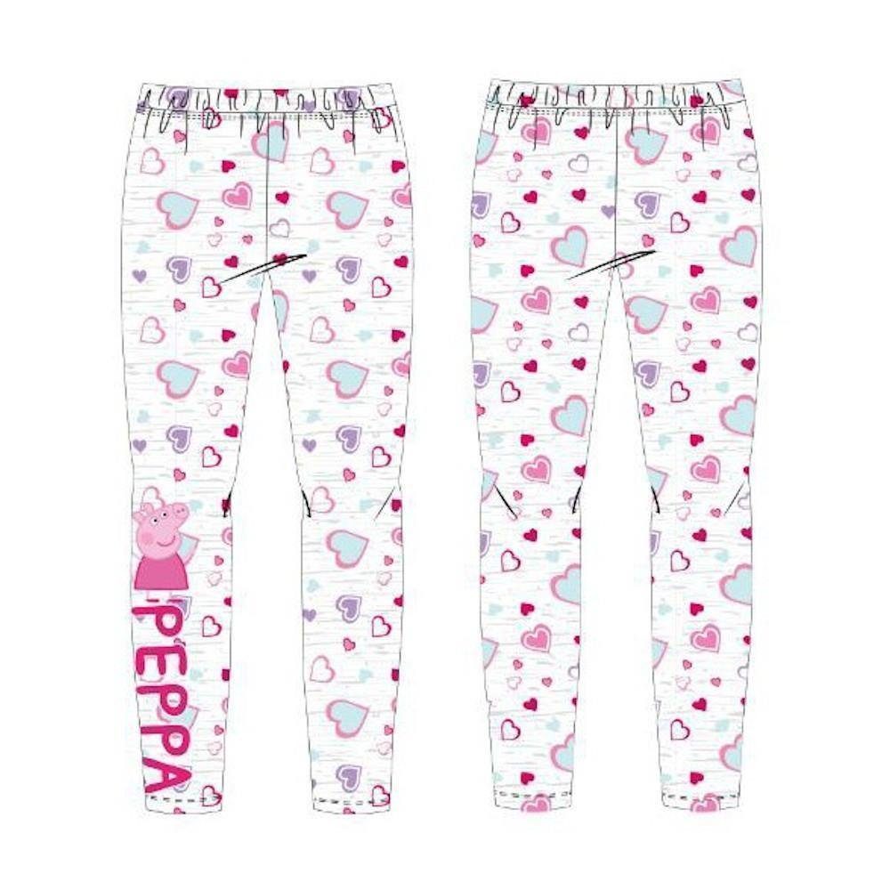EplusM Leggings Peppa Pig Leggins mit Herzen, Peppa und großem Schriftzug