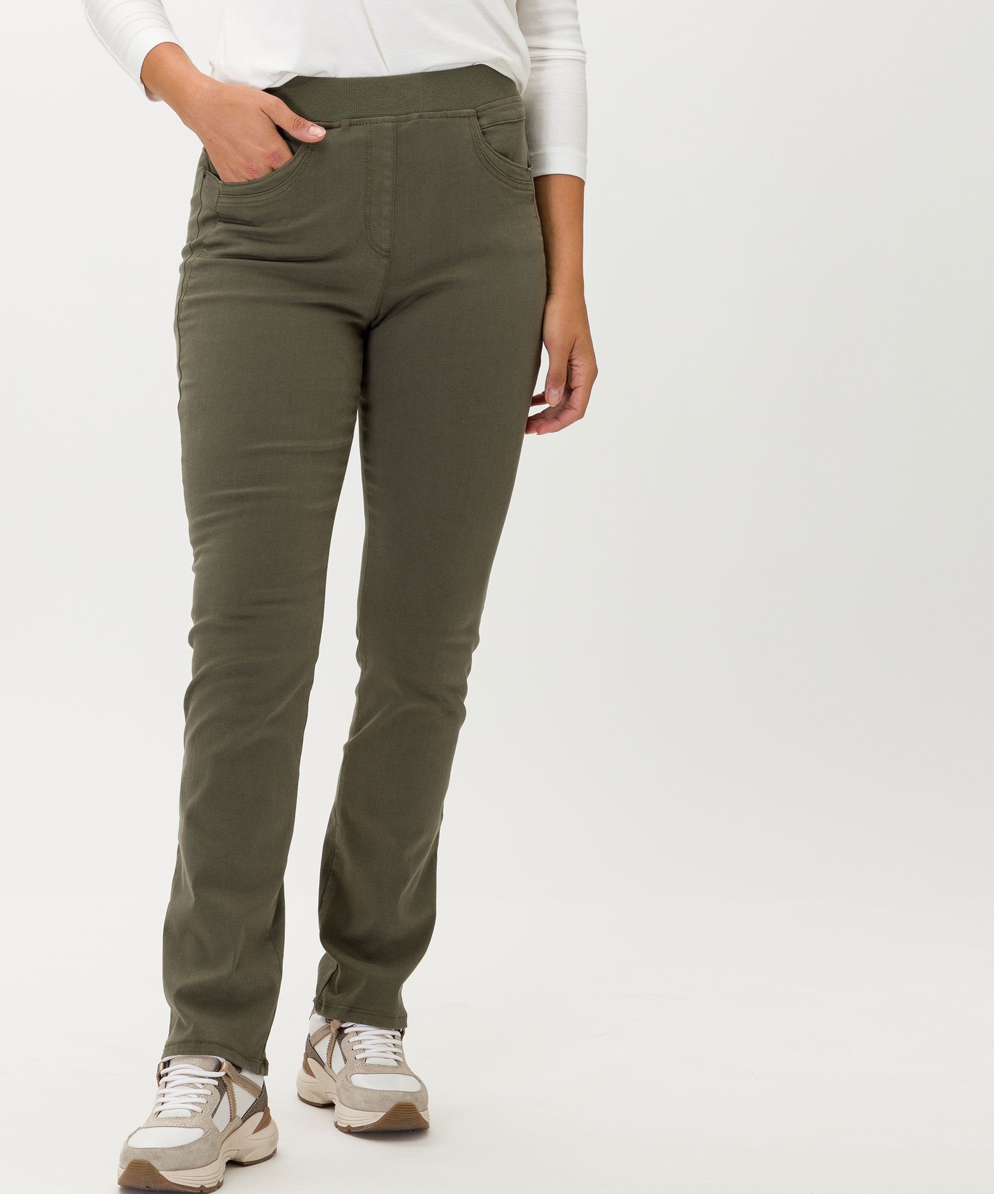RAPHAELA by 5-Pocket-Jeans BRAX Style olive Pamina