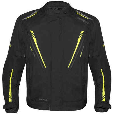 Germot Motorradjacke Germot Spencer Evo Textiljacke Schwarz / Gelb Übergröße