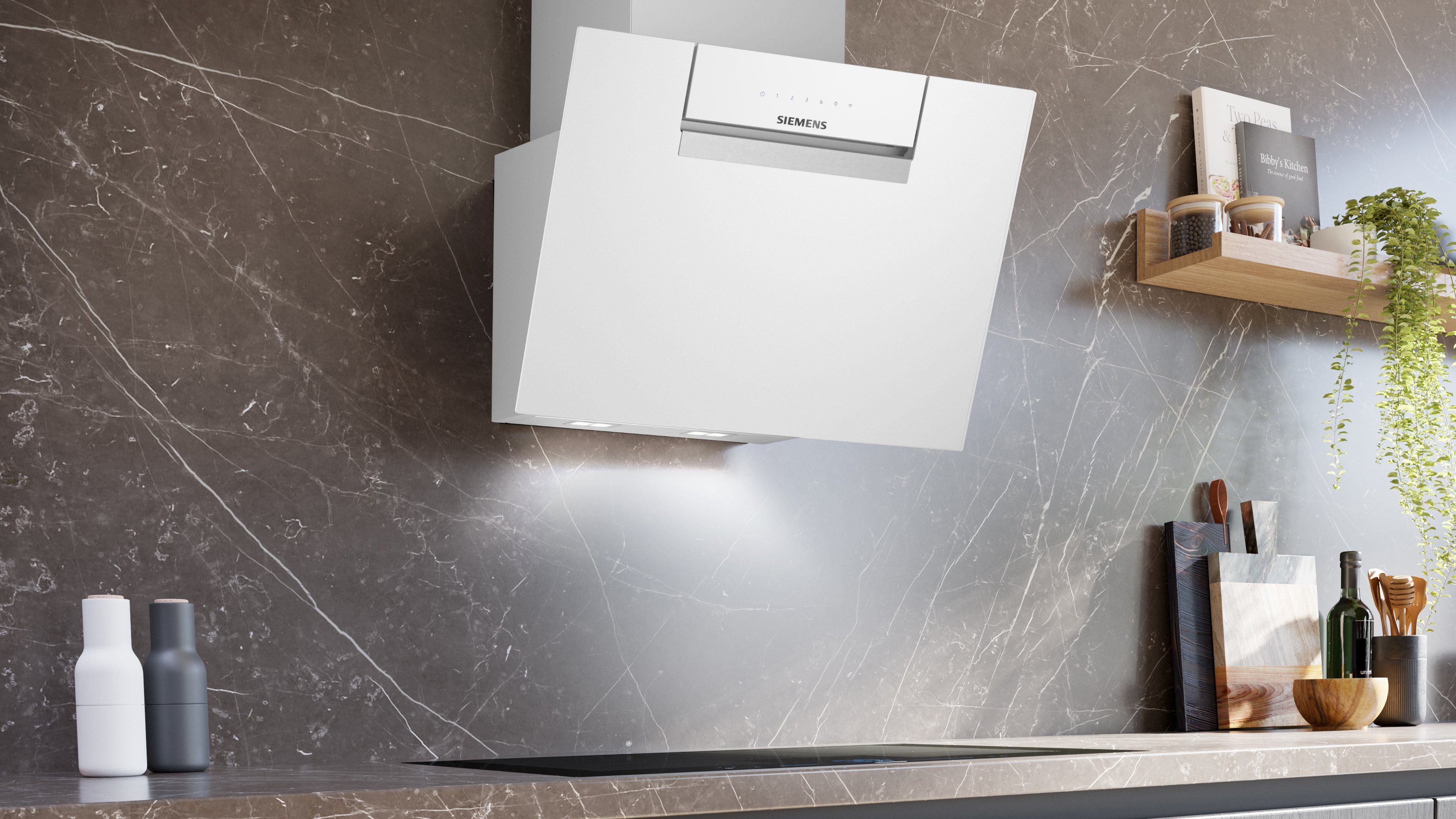 SIEMENS Kopffreihaube LC67KFN20 Serie iQ300 LC67KFN20, Geruchs- & geräuscharme Küche dank leistungsstarkem iQdrive-Motor