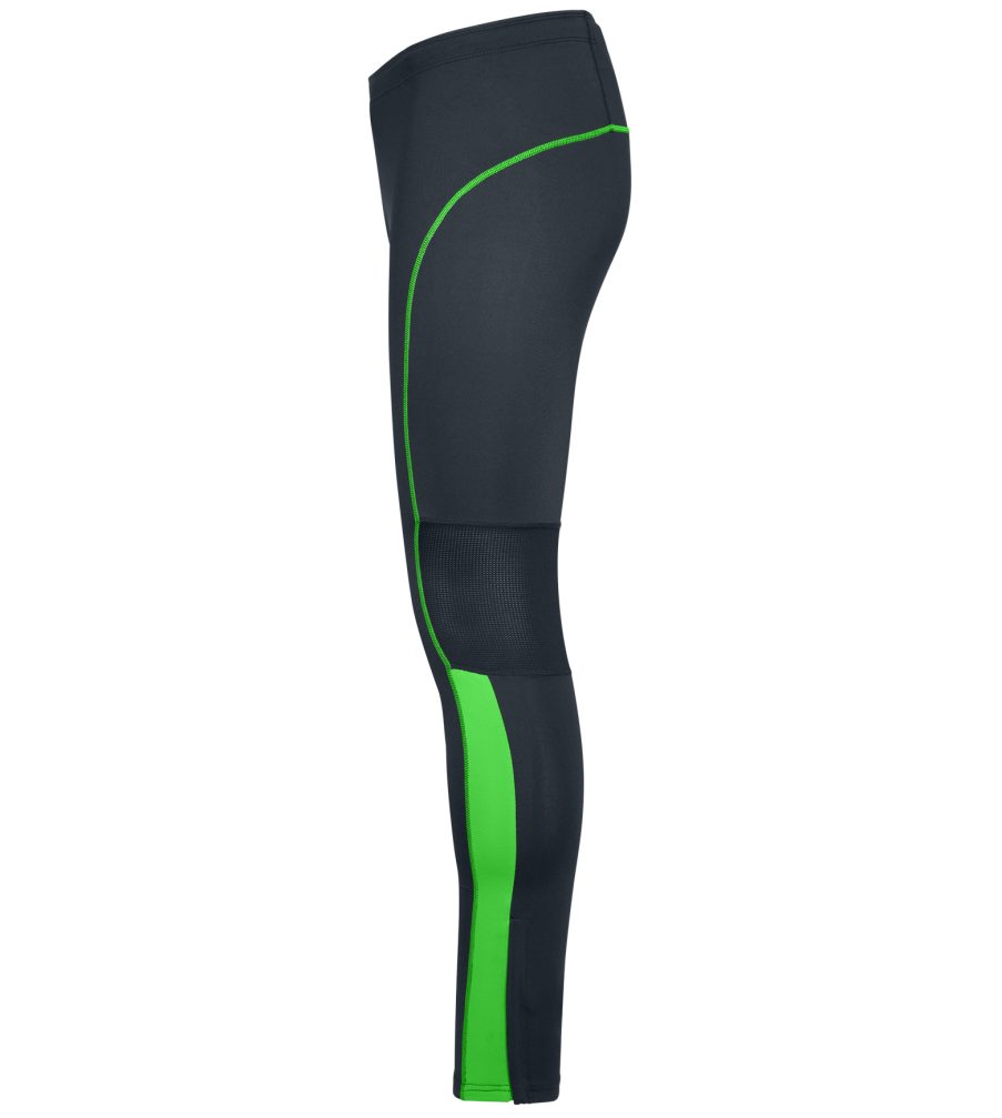 James & Nicholson Laufhose Vielseitige Herren Laufhose Running Tights JN480 Atmungsaktive Mesheinsätze