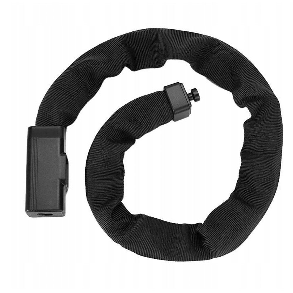 ROCKBROS Kettenschloss Fahrradschloss Panzerkette Diebstahlsicherung (Spar-Set, 1-tlg., 97 cm lang kratzschonend), 8 mm Stahlkette, Nylonschutz, 3 Schlüssel